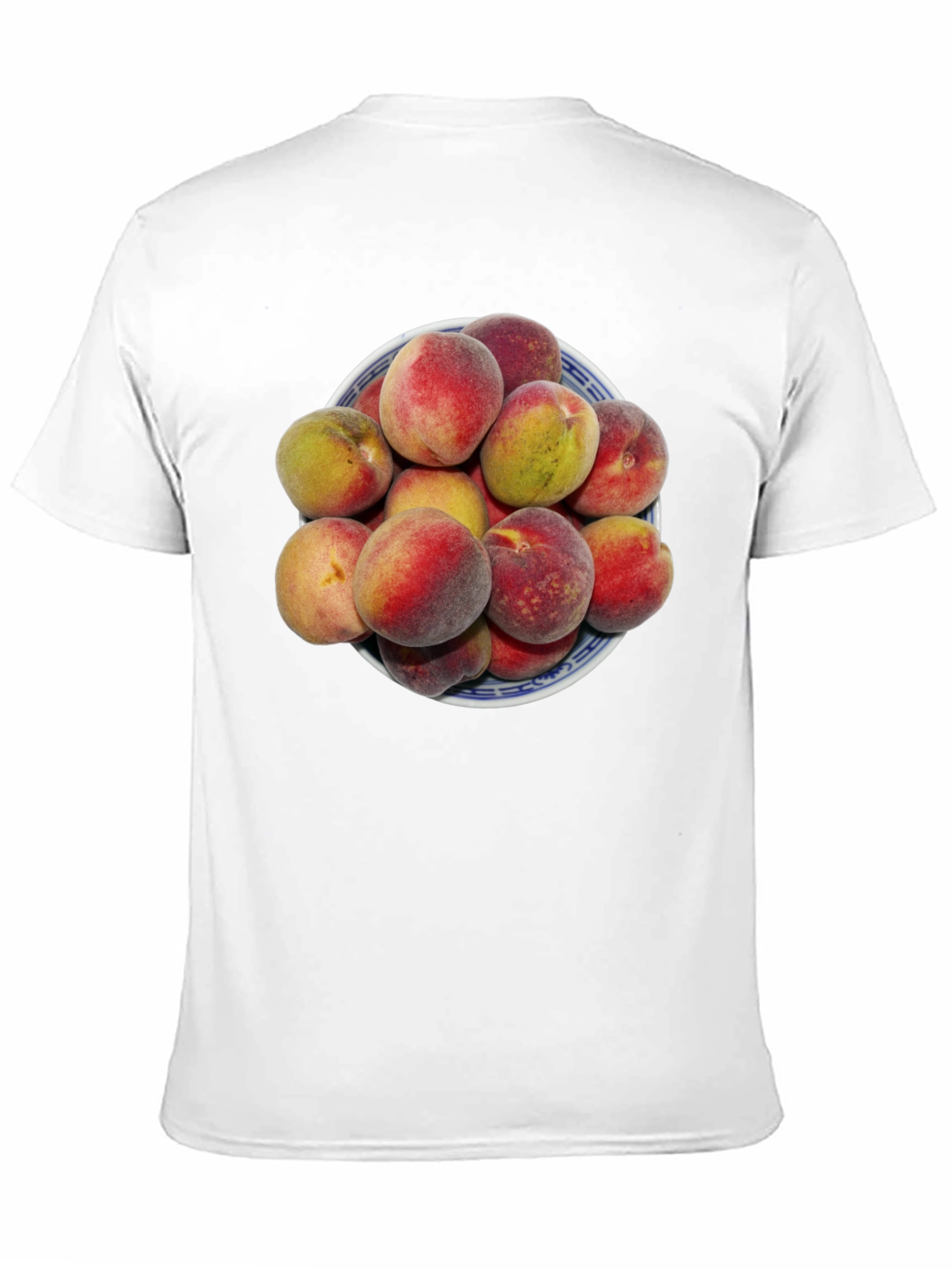 Peach Bowl Graphic Tee - Soft Cotton Blend