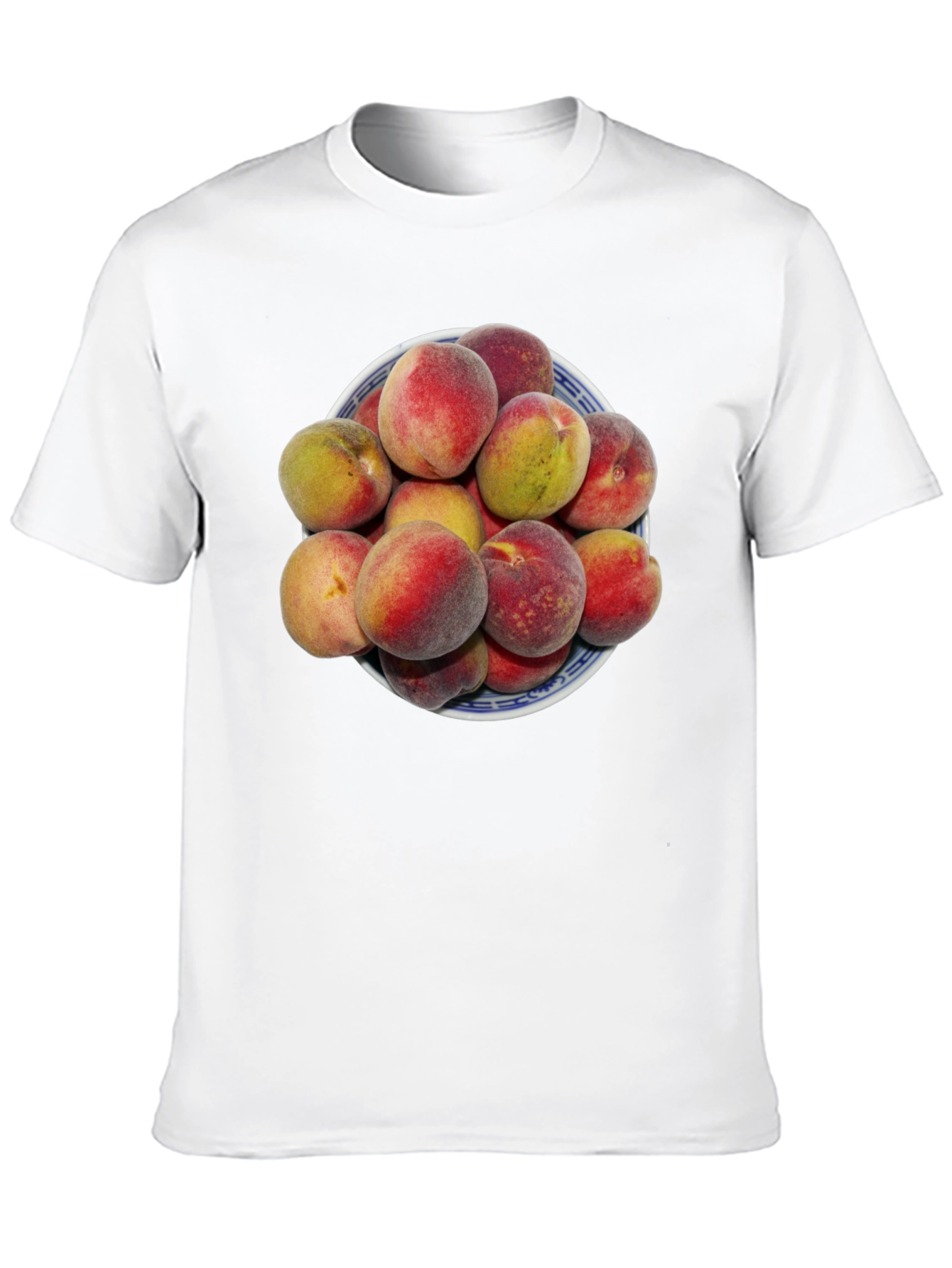 Peach Bowl Graphic Tee - Soft Cotton Blend