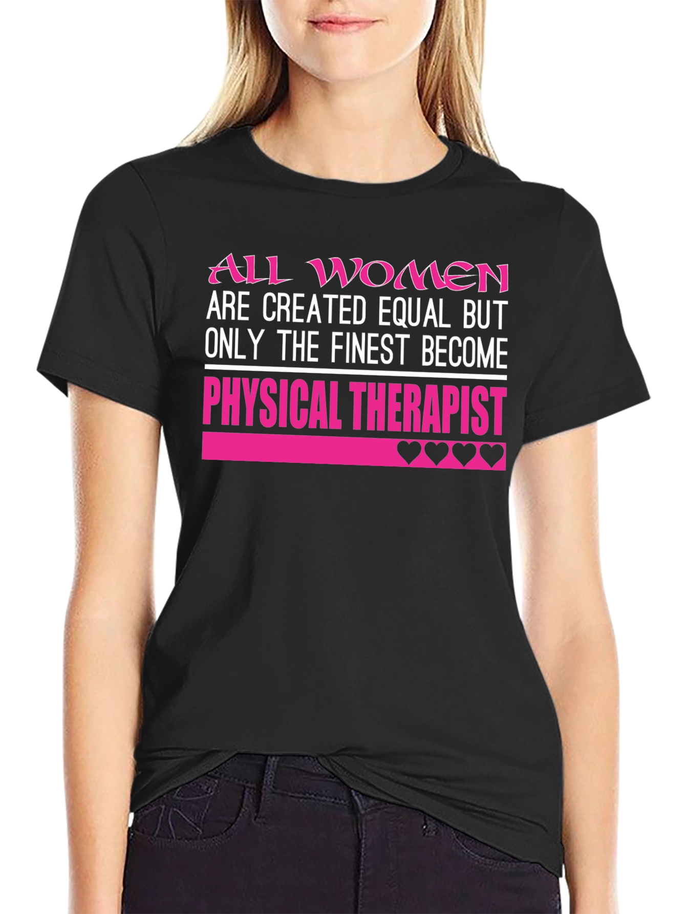 Finest Women Physical Therapist Black T-Shirt