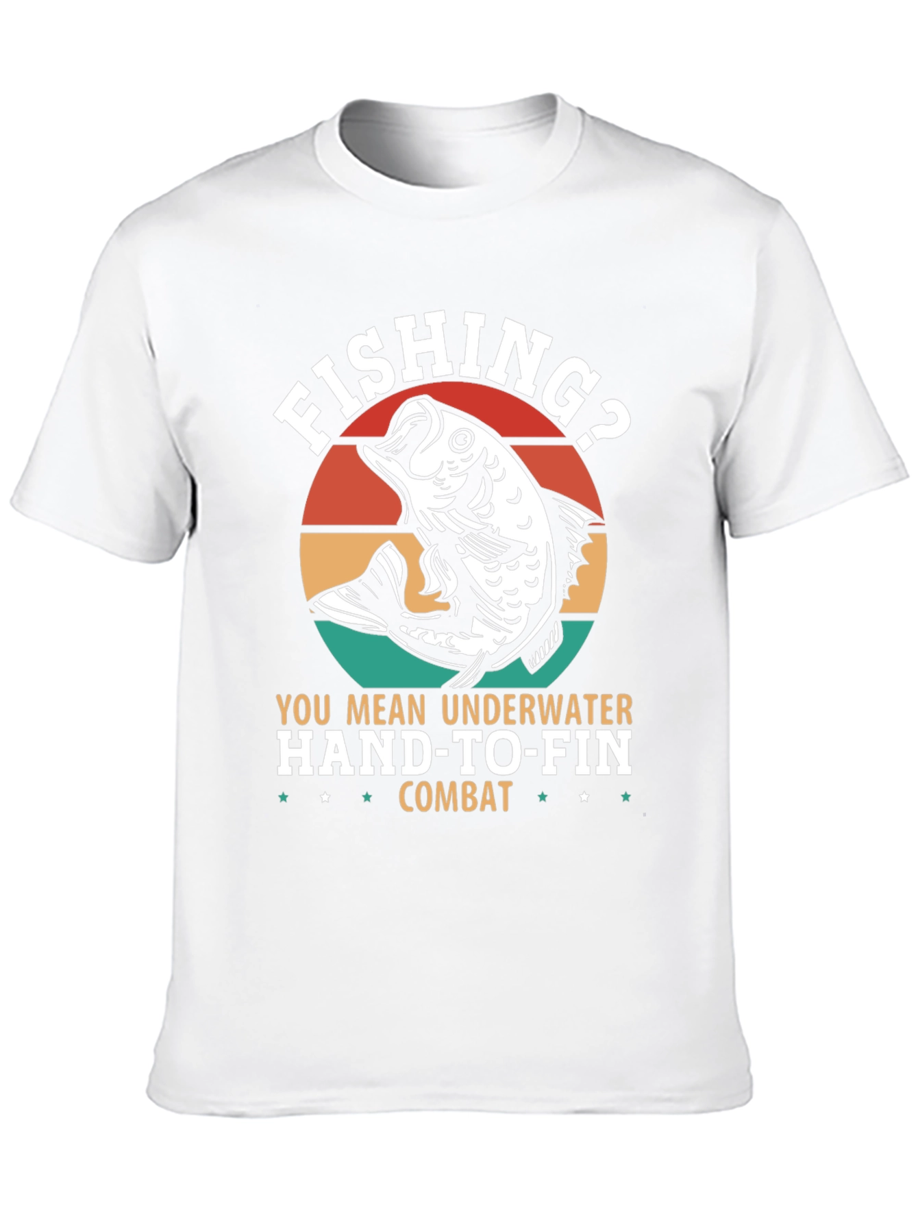Fishing? Underwater Hand-to-Fin Combat Graphic Tee