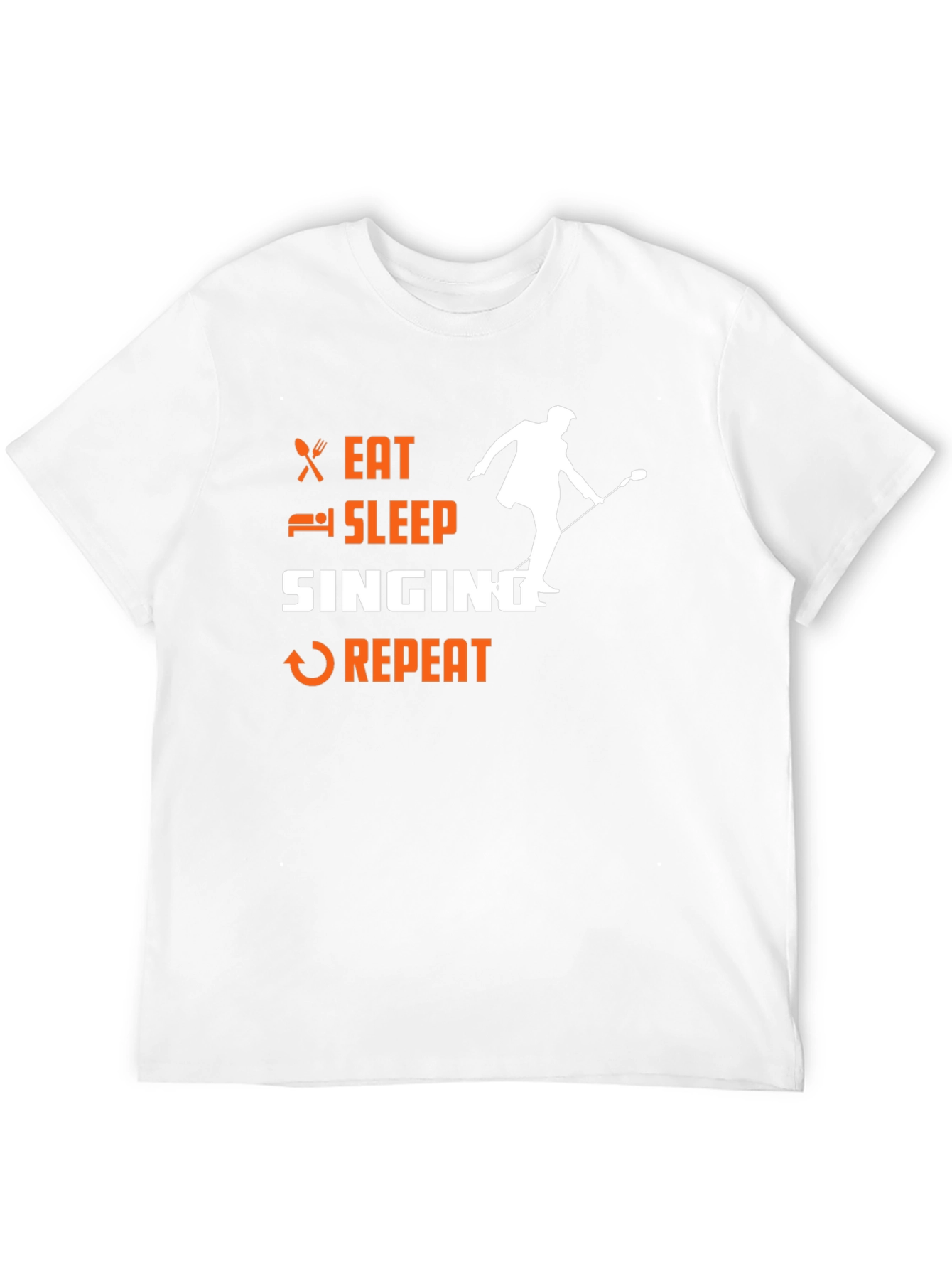 Eat Sleep Singing Repeat Graphic T-Shirt