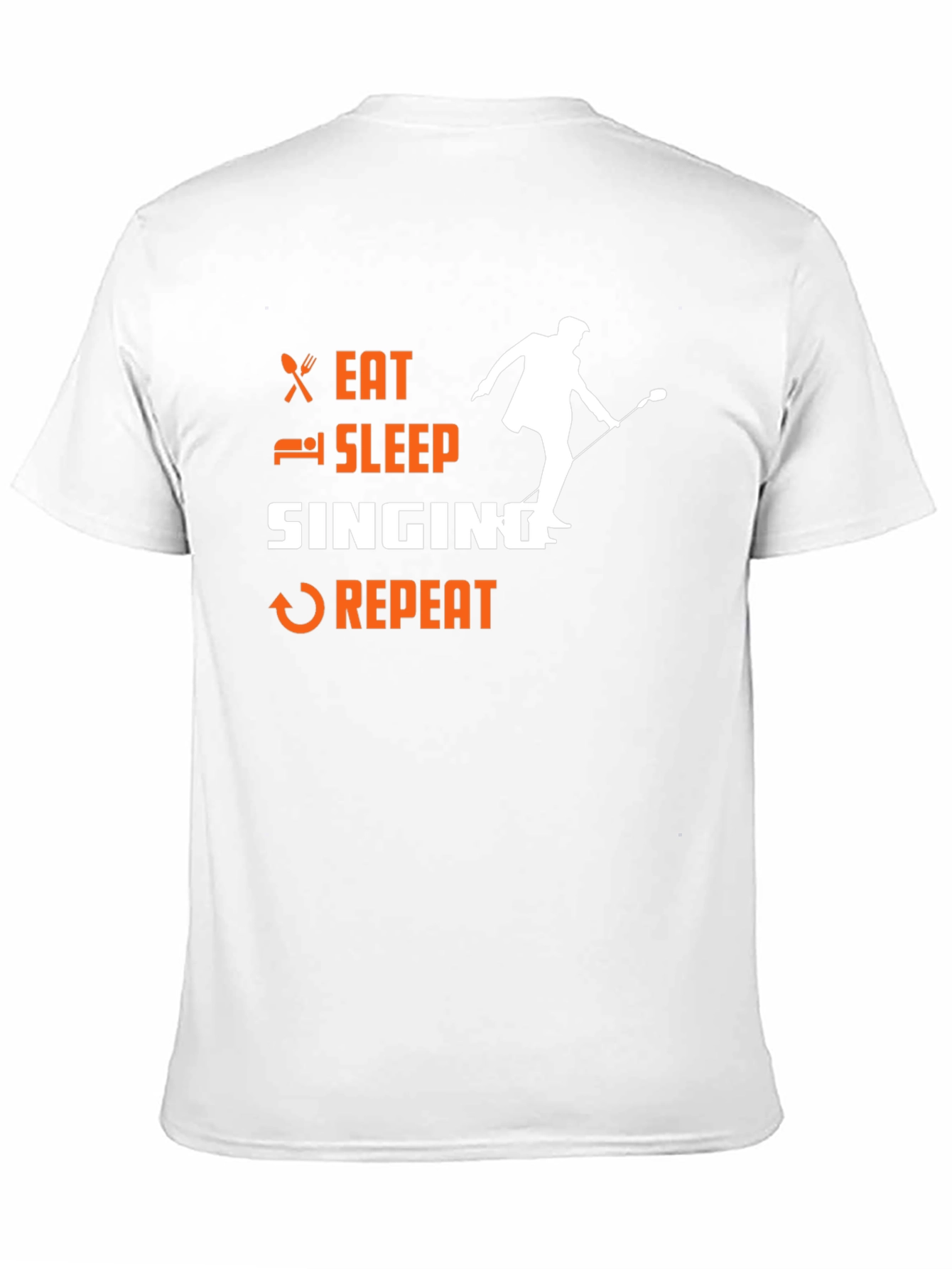 Eat Sleep Singing Repeat Graphic T-Shirt