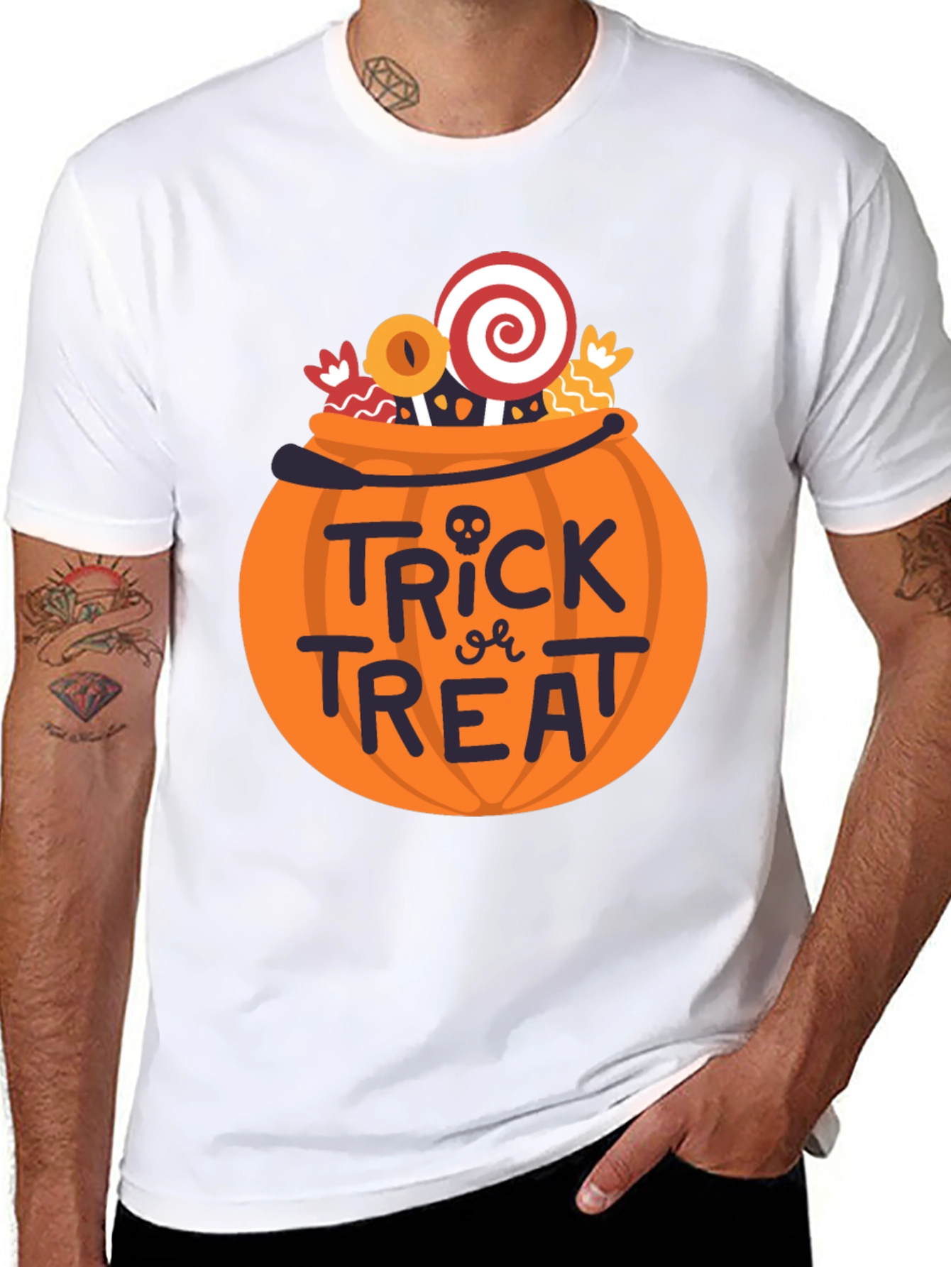 Halloween Trick or Treat Pumpkin Candy T-Shirt