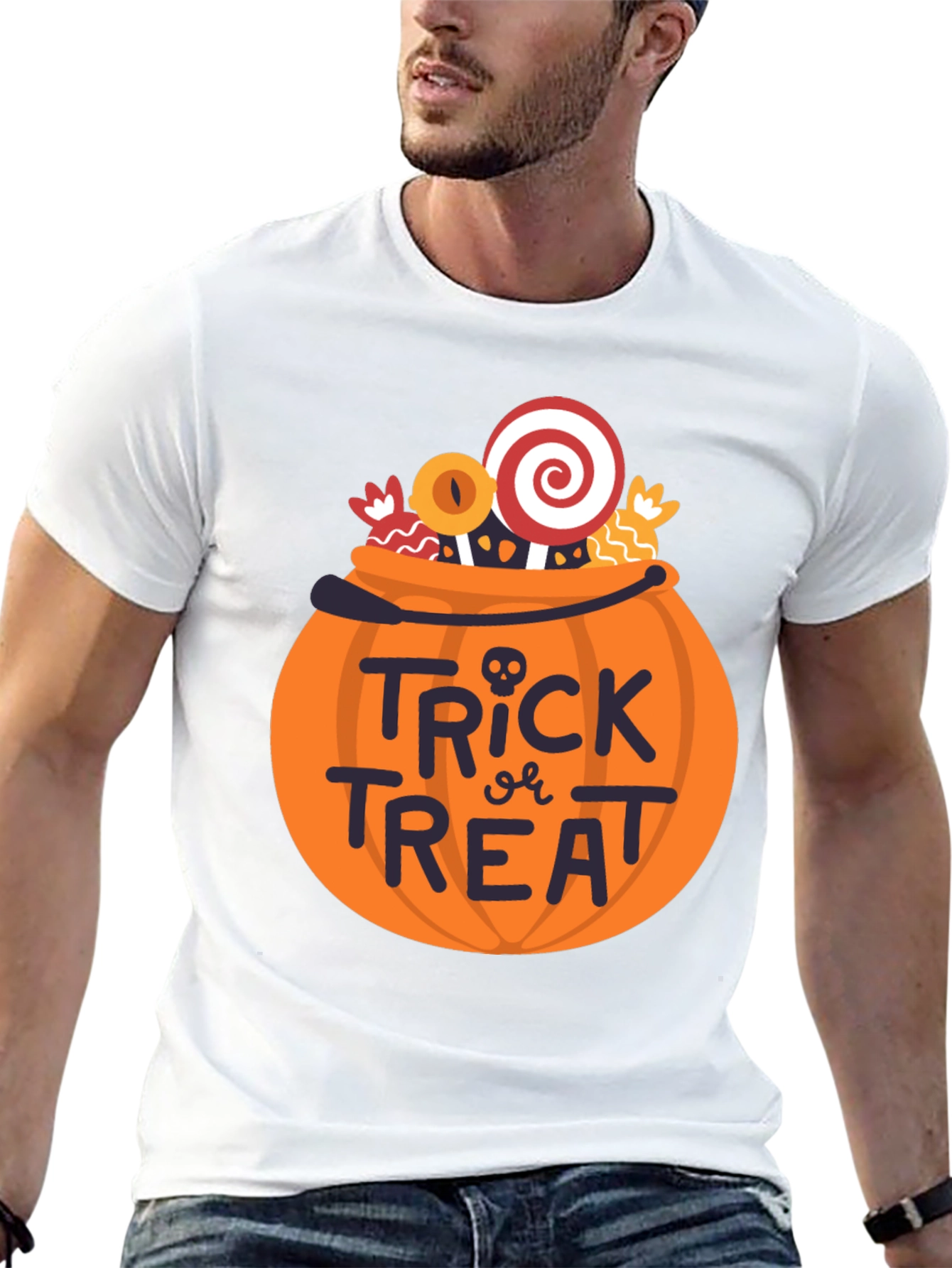 Halloween Trick or Treat Pumpkin Candy T-Shirt