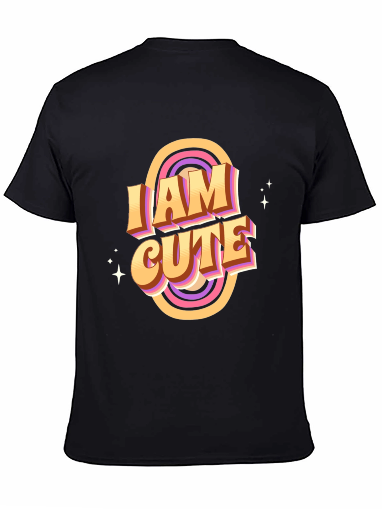 I Am Cute Graphic T-Shirt - Retro Style