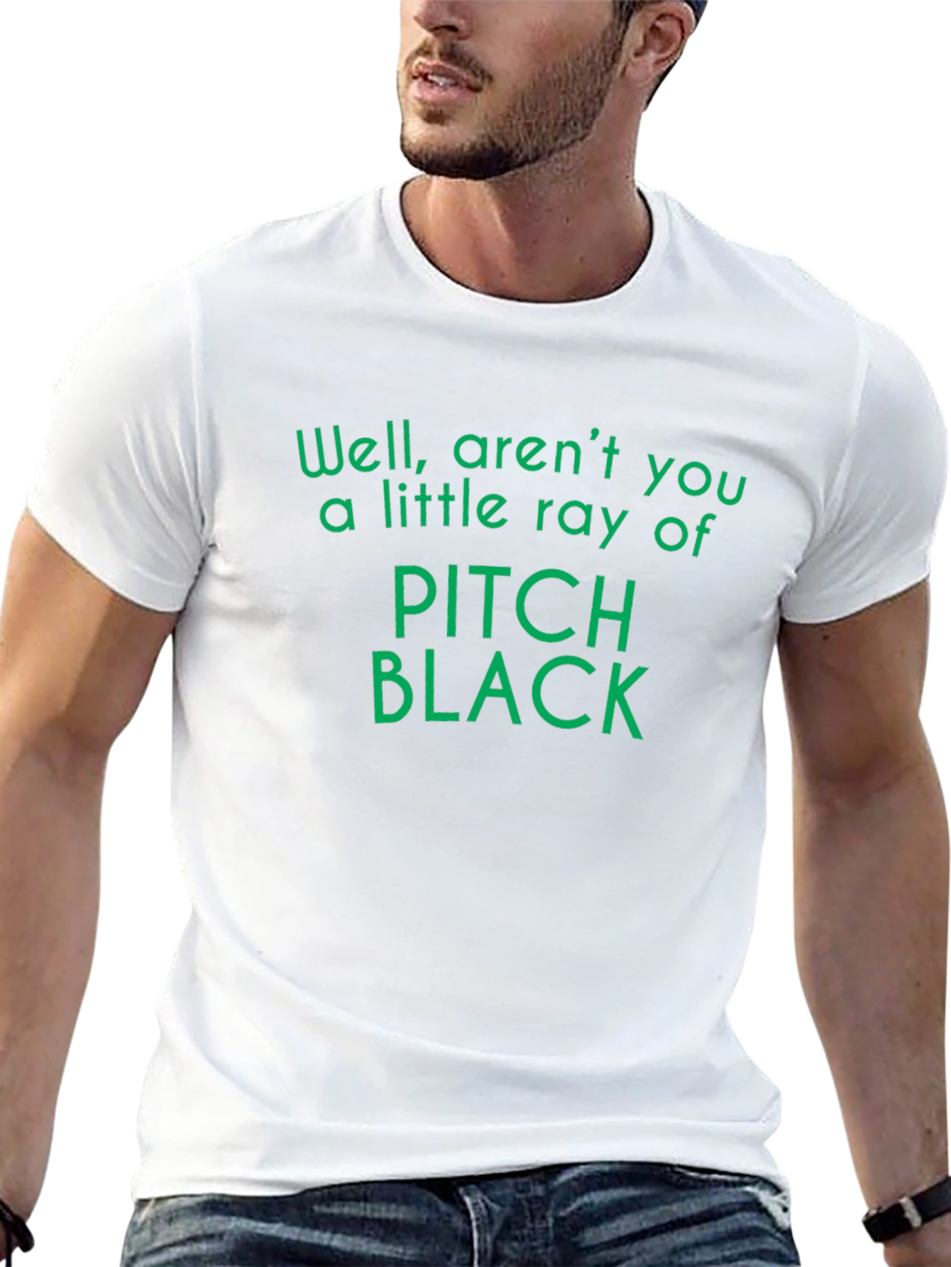 Pitch Black Ray T-Shirt - Funny Graphic Tee