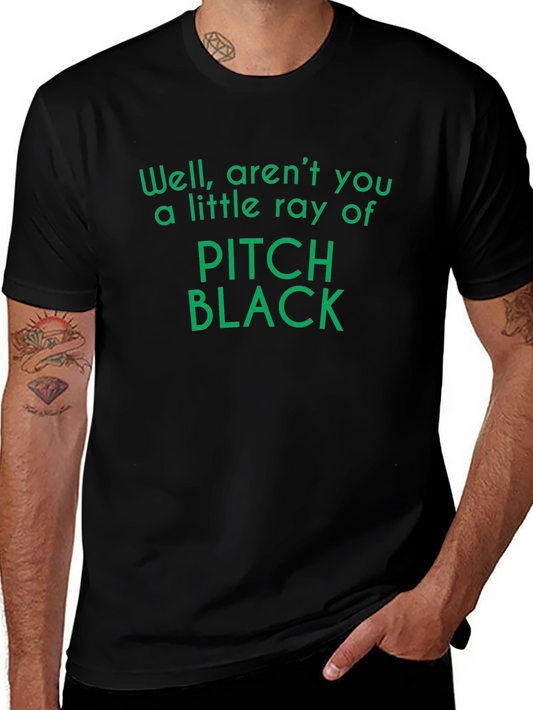 Pitch Black Ray T-Shirt - Funny Graphic Tee