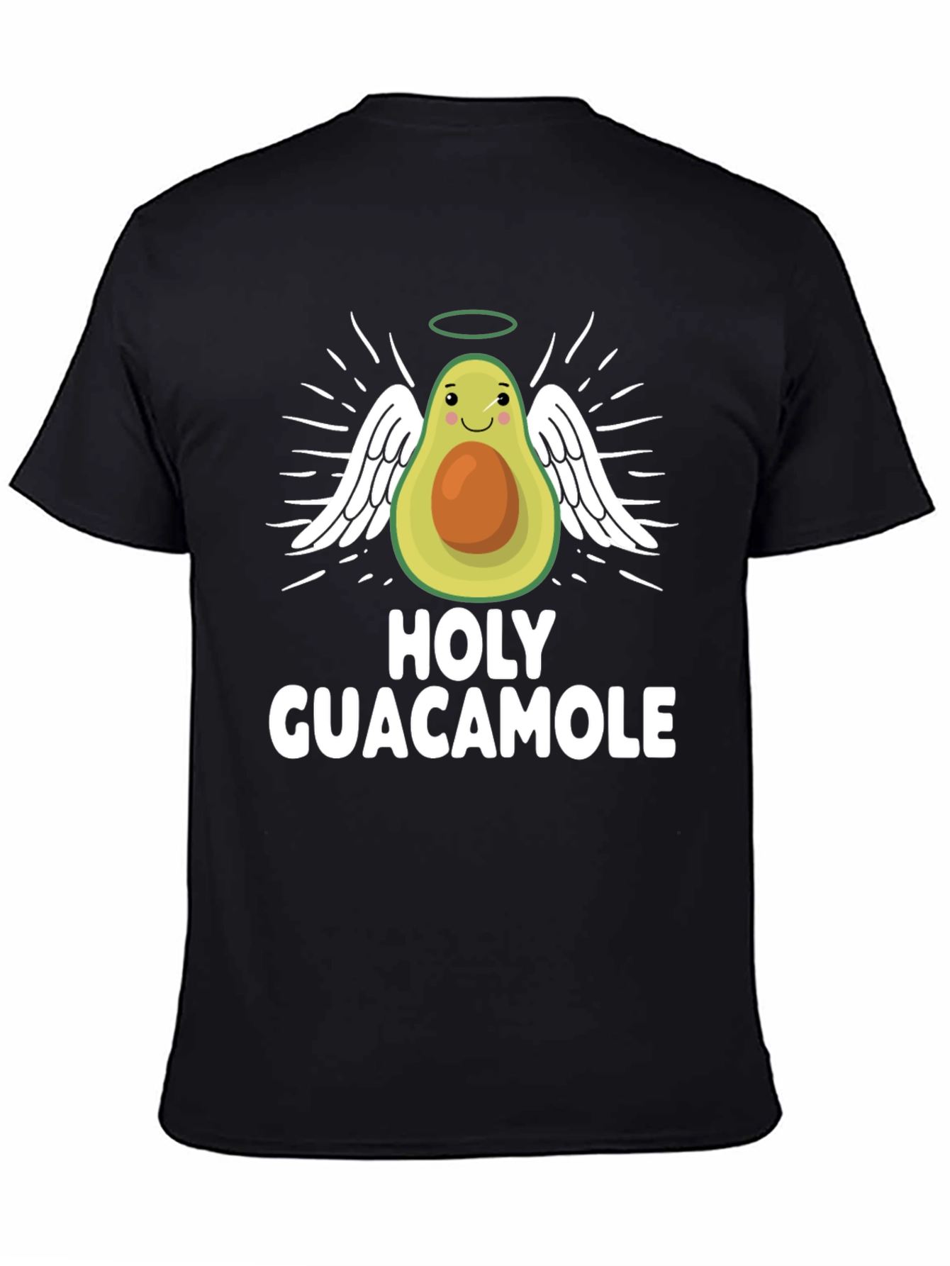 Holy Guacamole T-Shirt - Avocado Angel Graphic