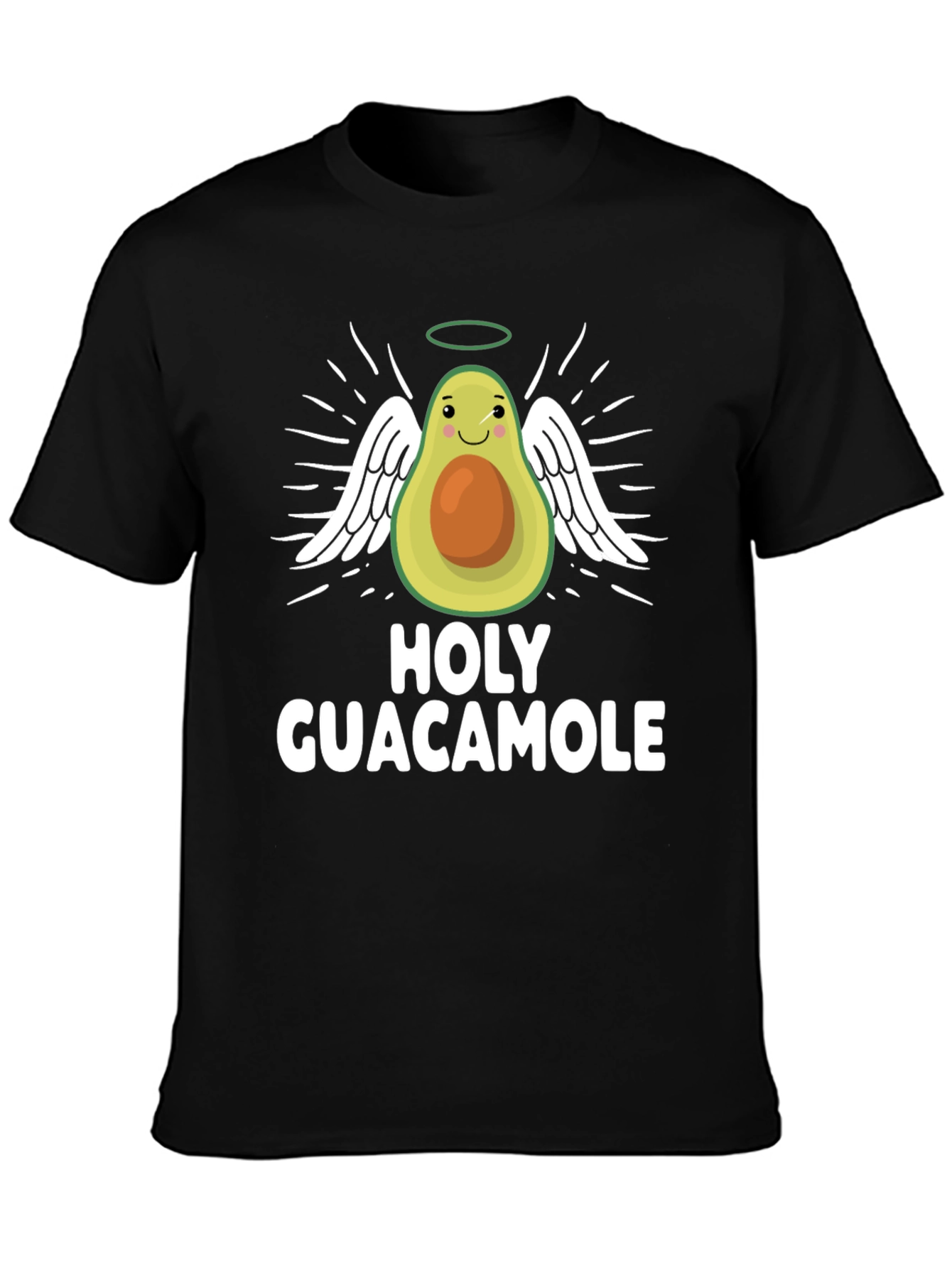 Holy Guacamole T-Shirt - Avocado Angel Graphic