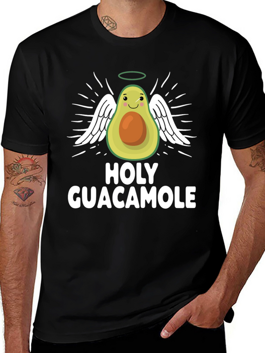Holy Guacamole T-Shirt - Avocado Angel Graphic