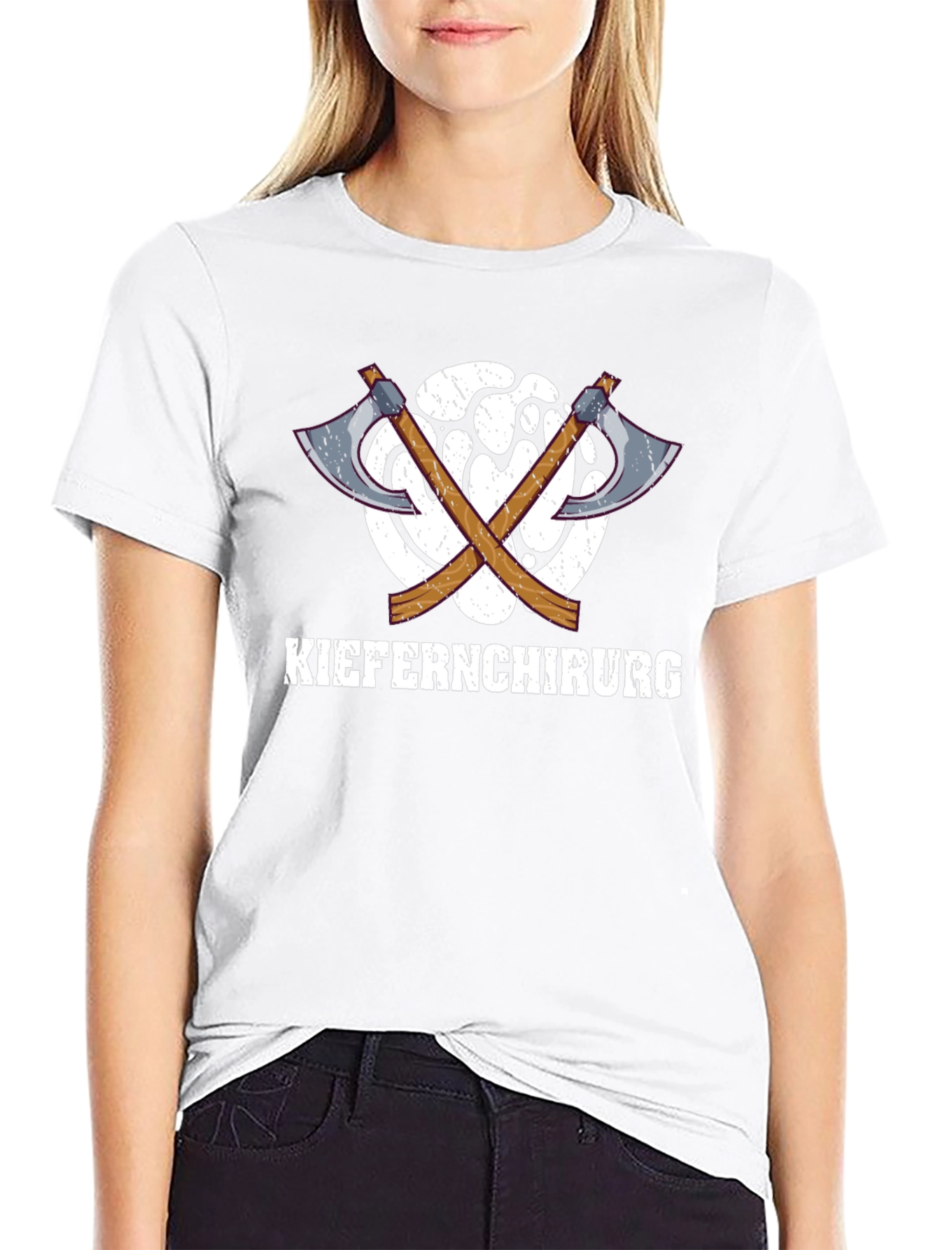 Kieferchirurg Crossed Axes Graphic T-Shirt
