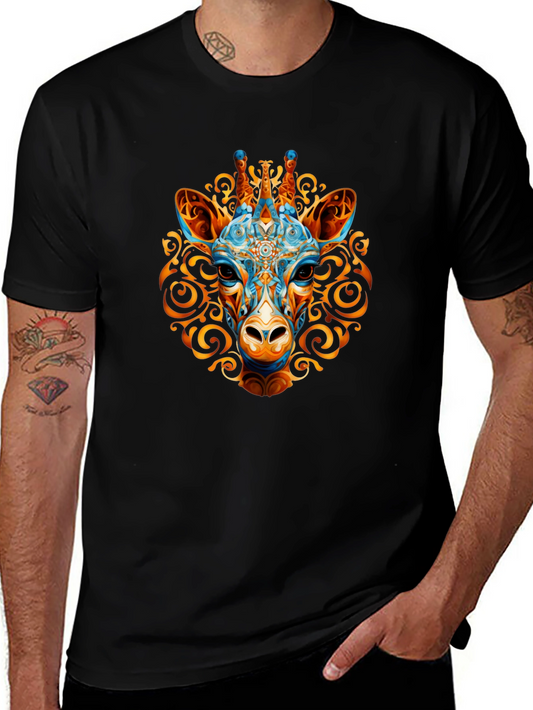 Giraffe Mandala Graphic Tee
