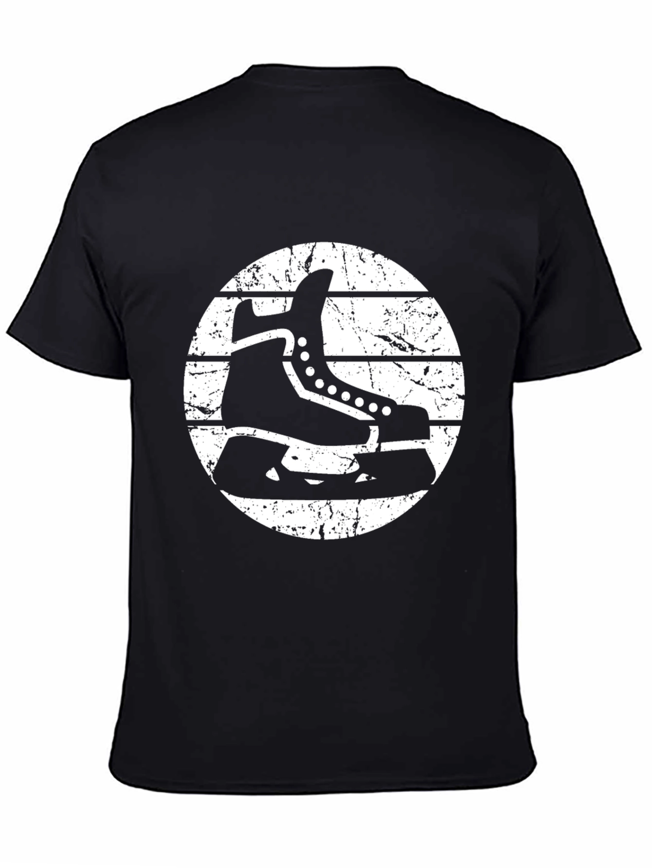 Hockey Skate Graphic T-Shirt - Retro Style