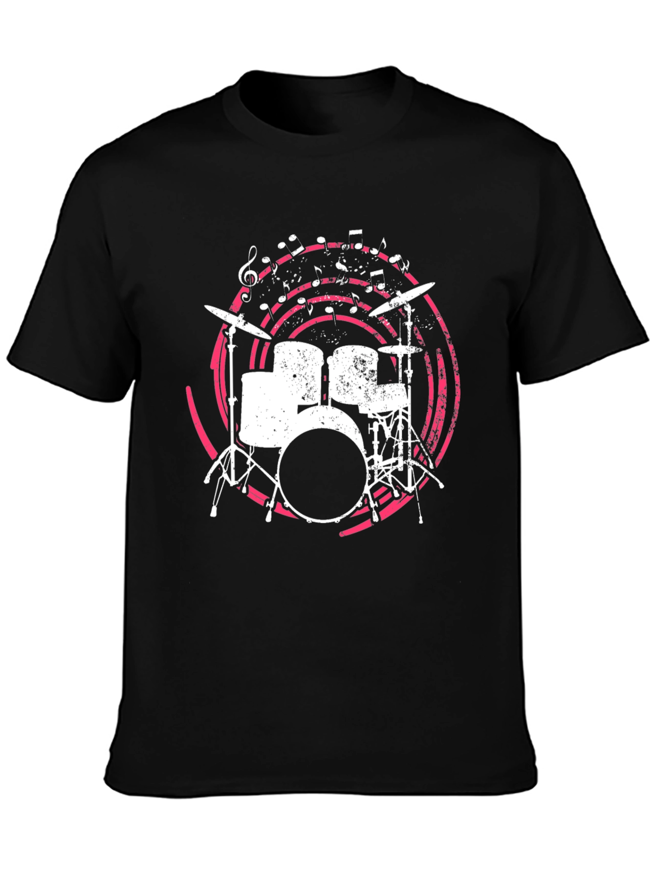 Drum Set Graphic Tee - Music Lovers Shirt