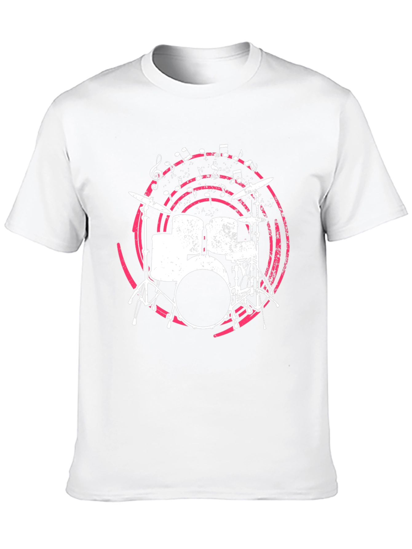 Drum Set Graphic Tee - Music Lovers Shirt