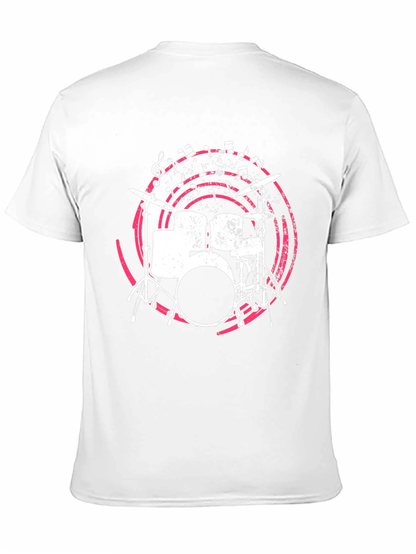 Drum Set Graphic Tee - Music Lovers Shirt