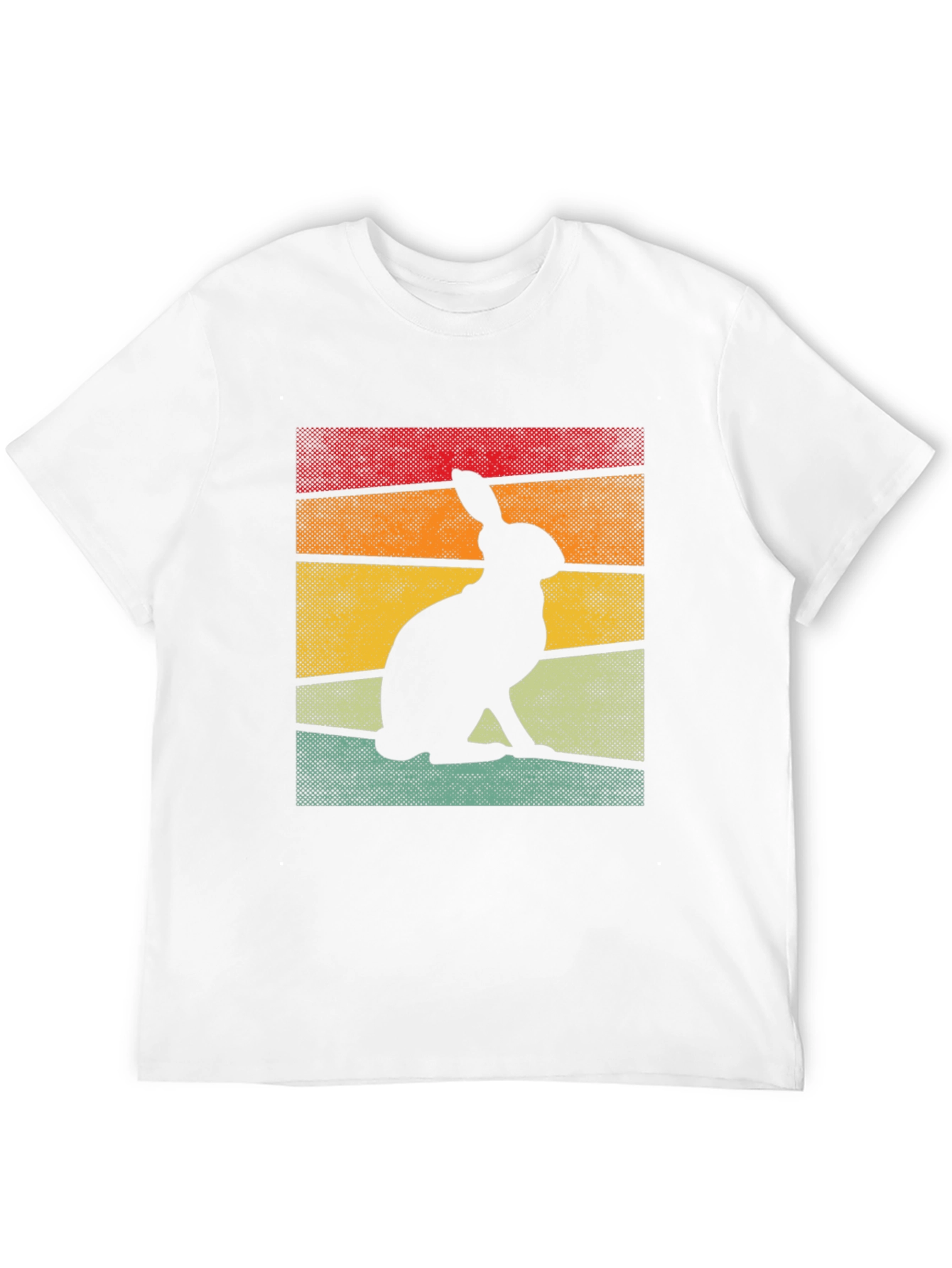 Retro Rabbit Silhouette Graphic Tee
