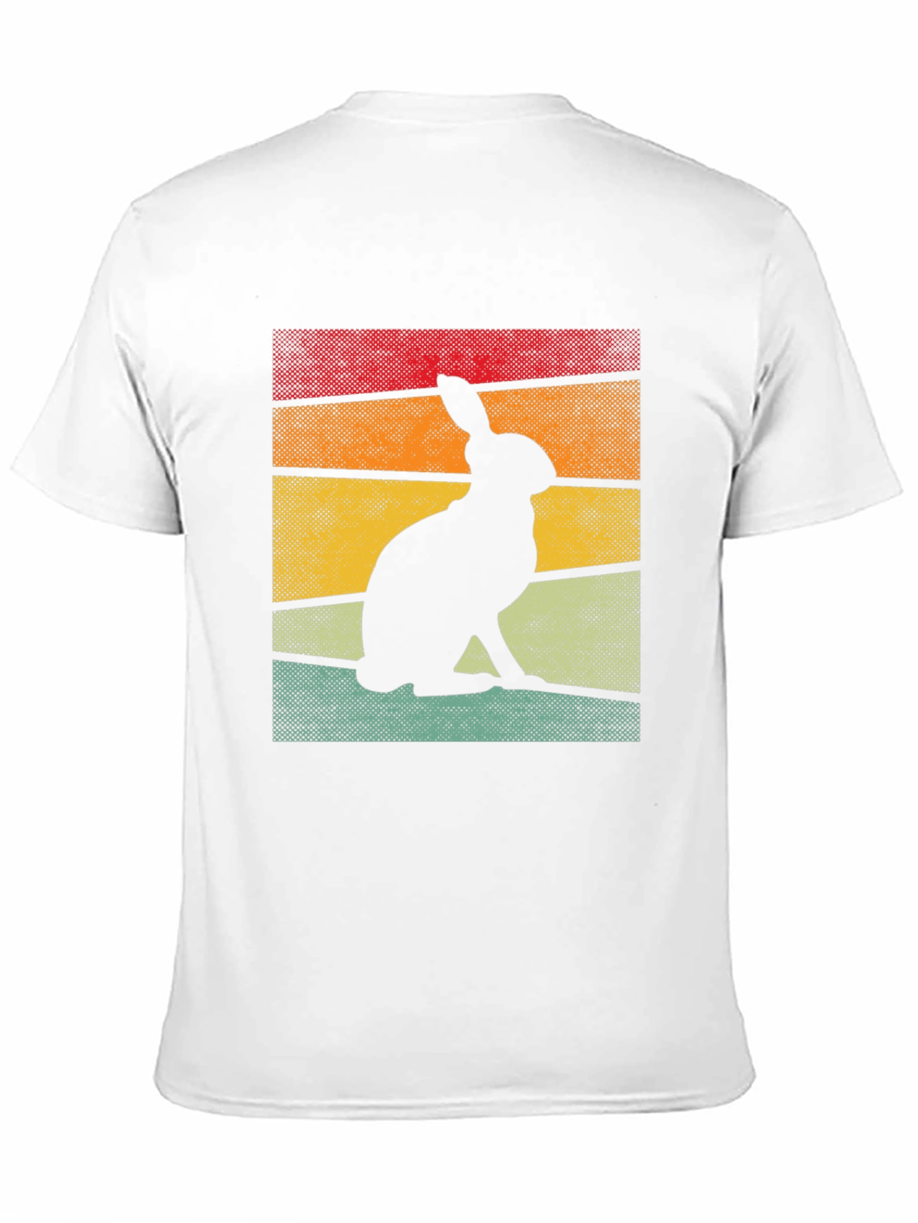 Retro Rabbit Silhouette Graphic Tee
