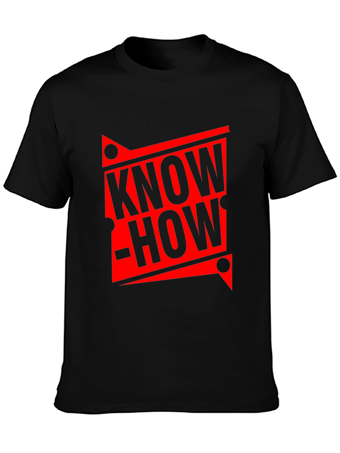 Know-How Graphic Black T-Shirt