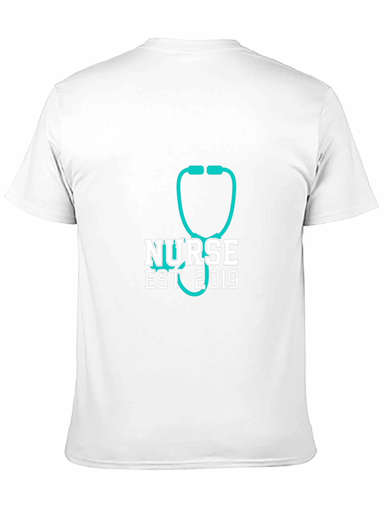 Nurse Est 2019 Stethoscope T-Shirt - Black