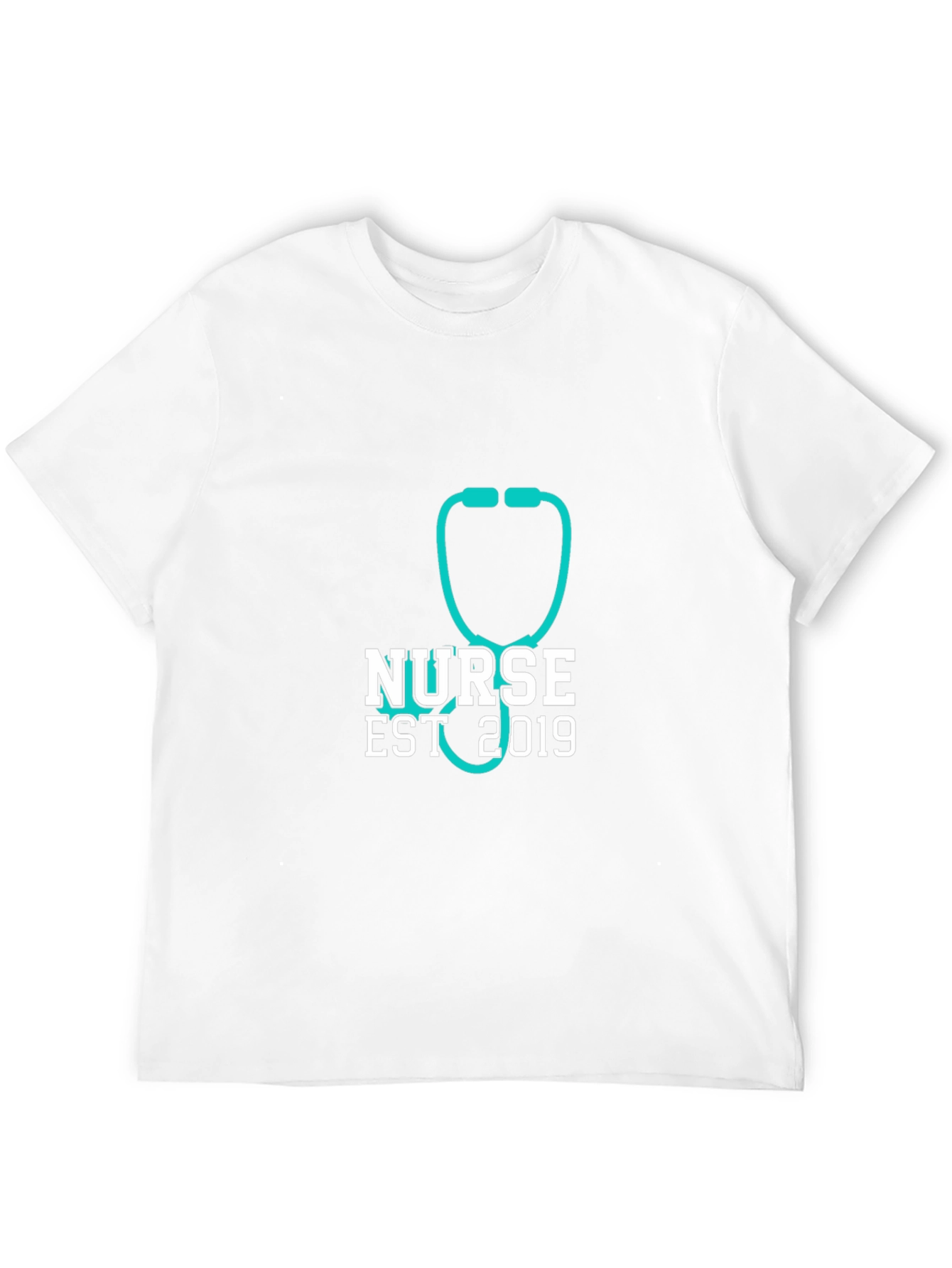 Nurse Est 2019 Stethoscope T-Shirt - Black