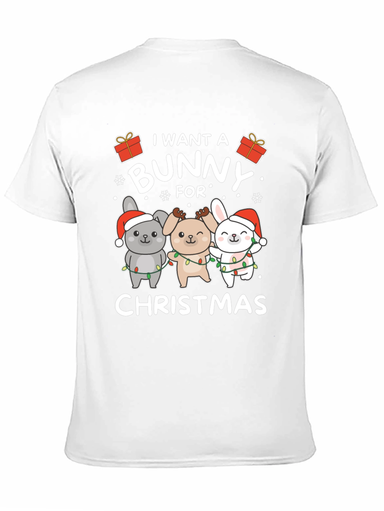 I Want A Bunny For Christmas Graphic Tee