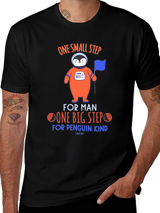 Penguin Astronaut T-Shirt: One Small Step for Penguin Kind
