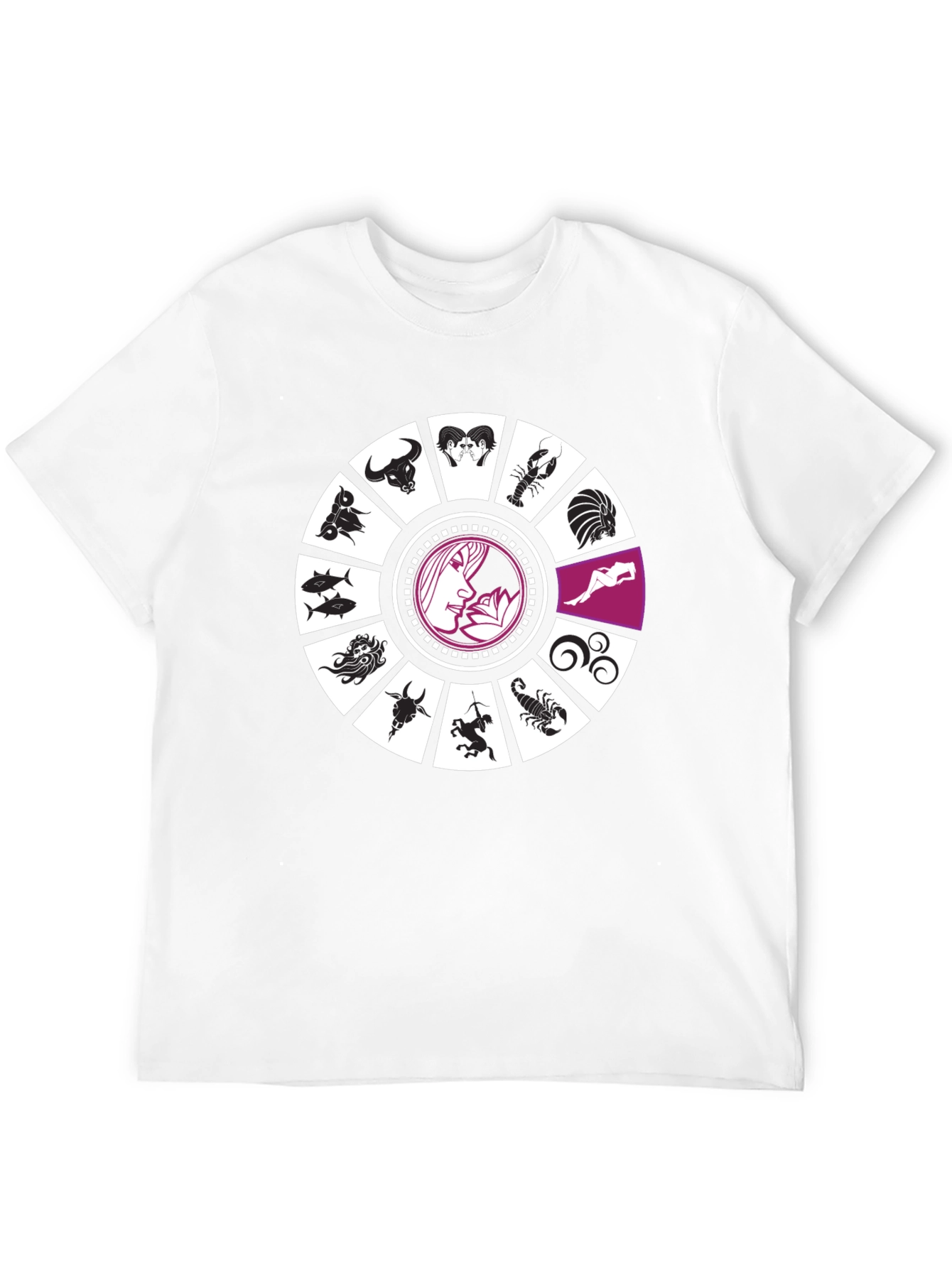 Zodiac Sign Black T-Shirt