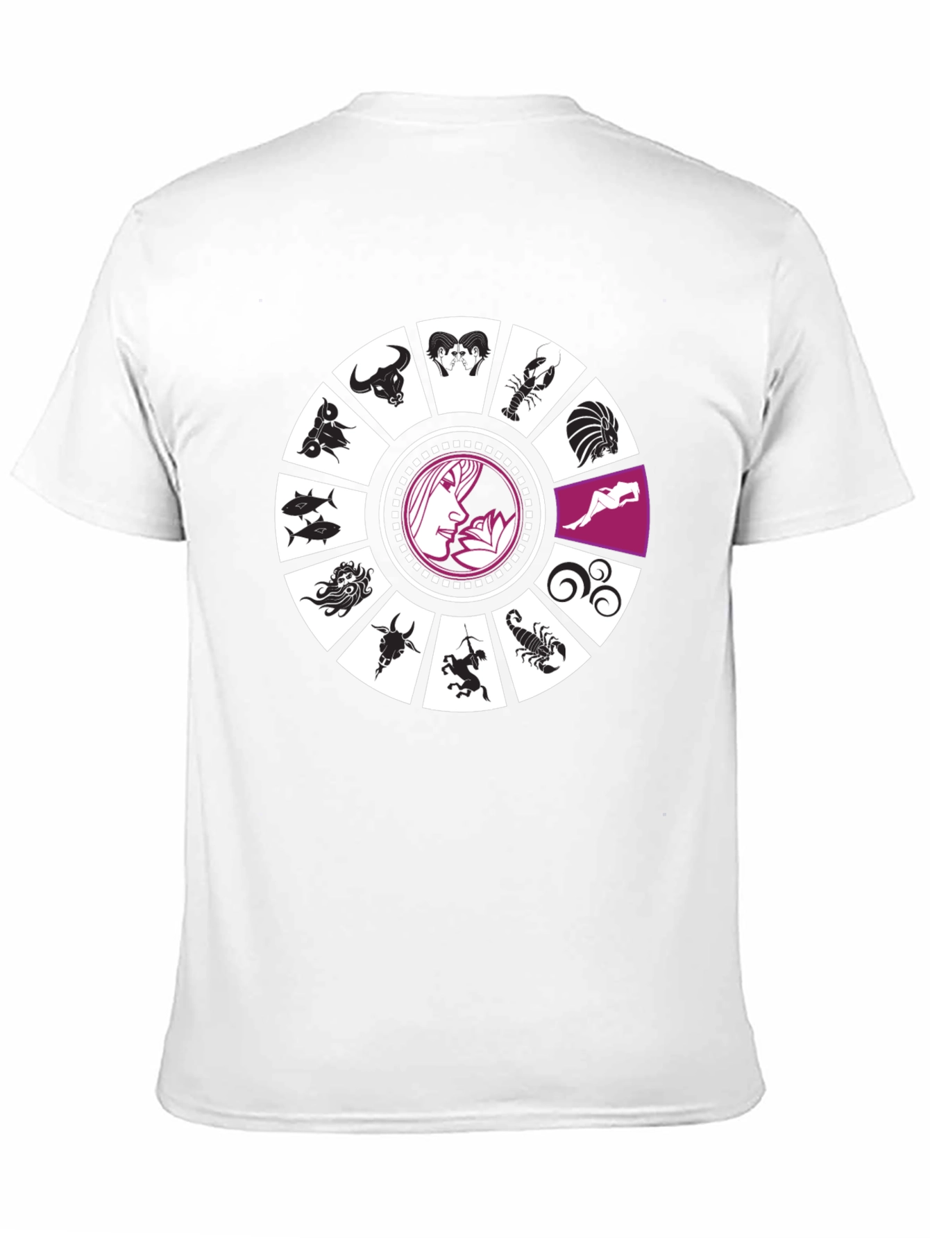 Zodiac Sign Black T-Shirt
