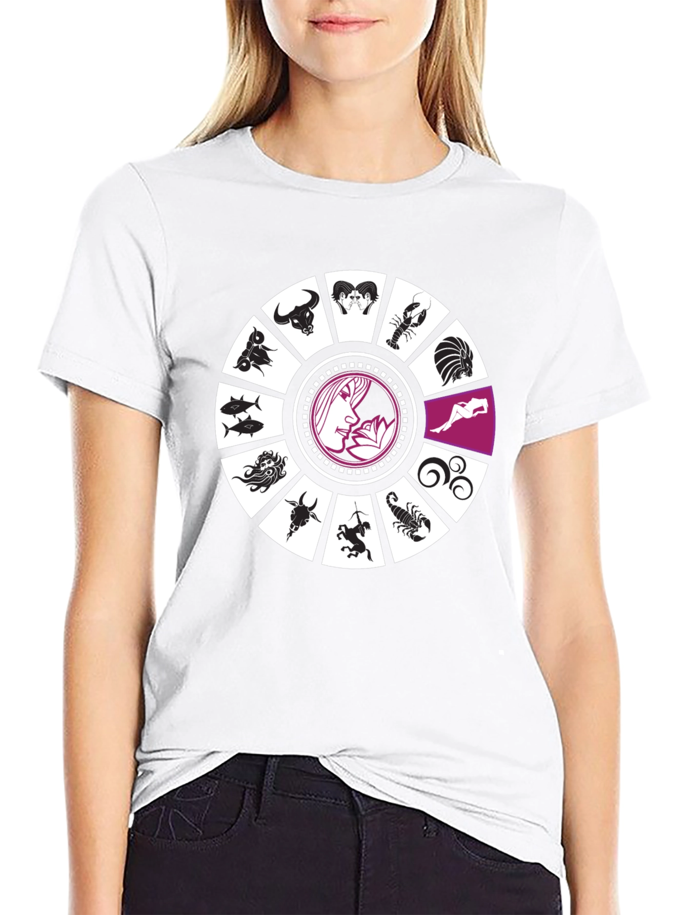 Zodiac Sign Black T-Shirt