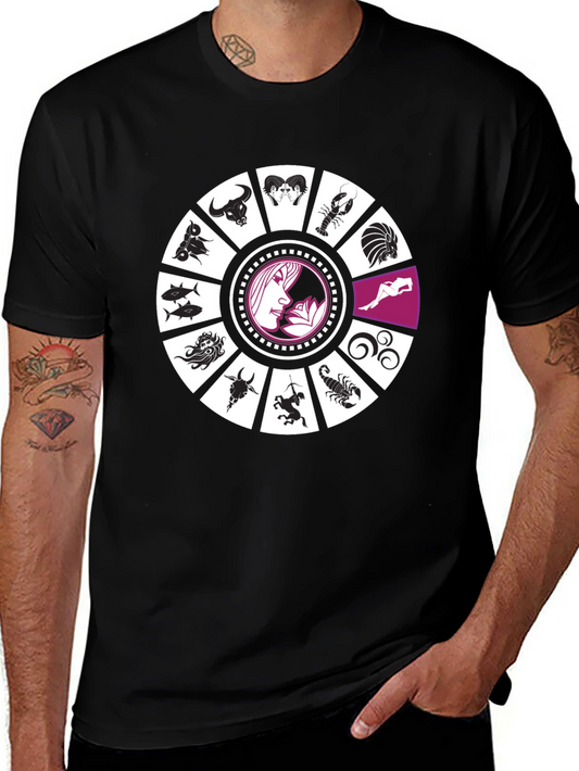 Zodiac Sign Black T-Shirt