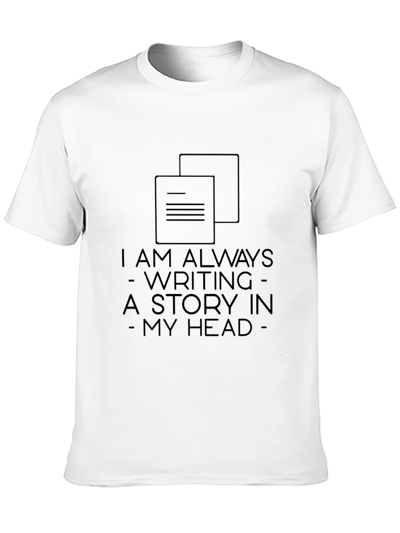 Always Writing Story Graphic Tee - Black