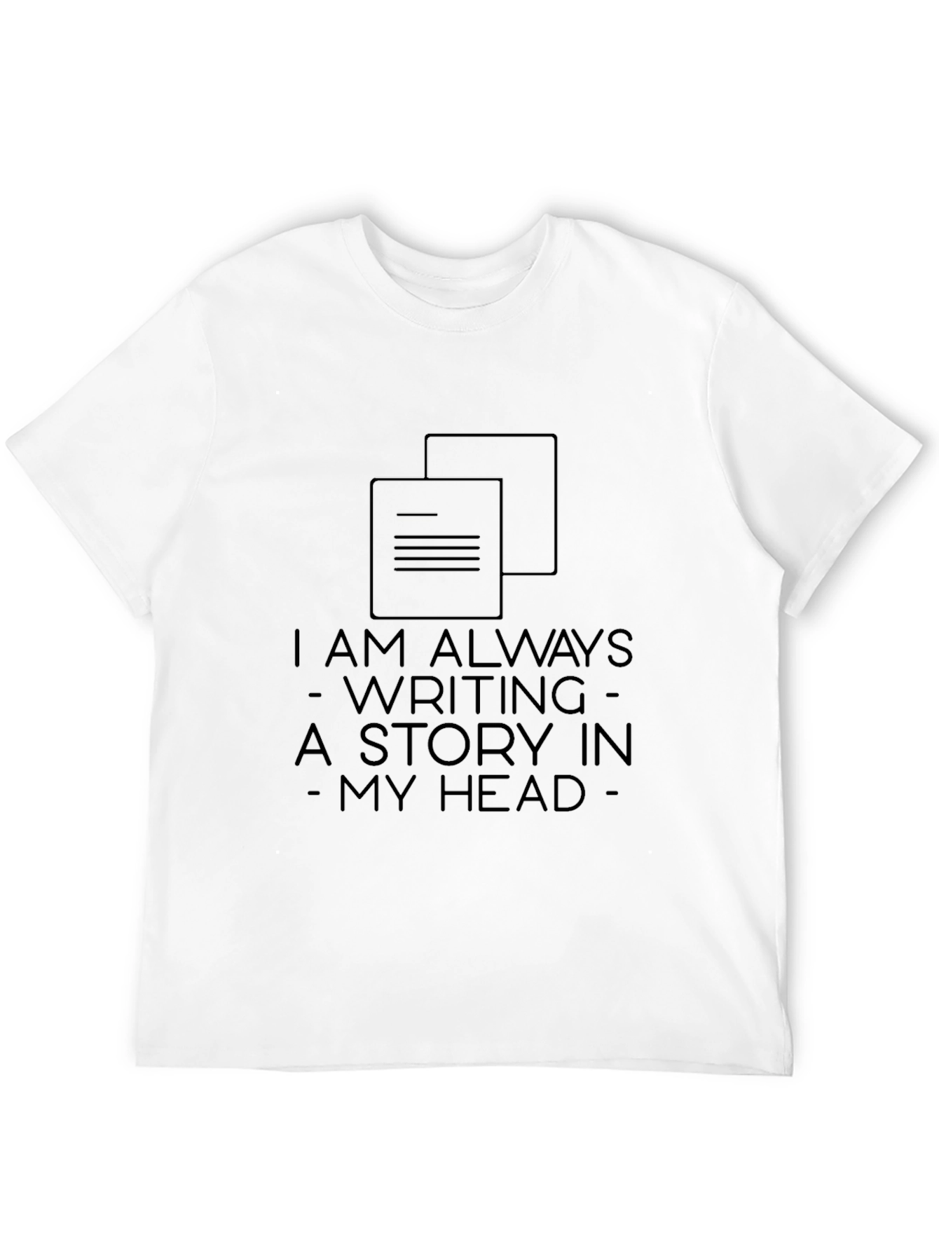 Always Writing Story Graphic Tee - Black