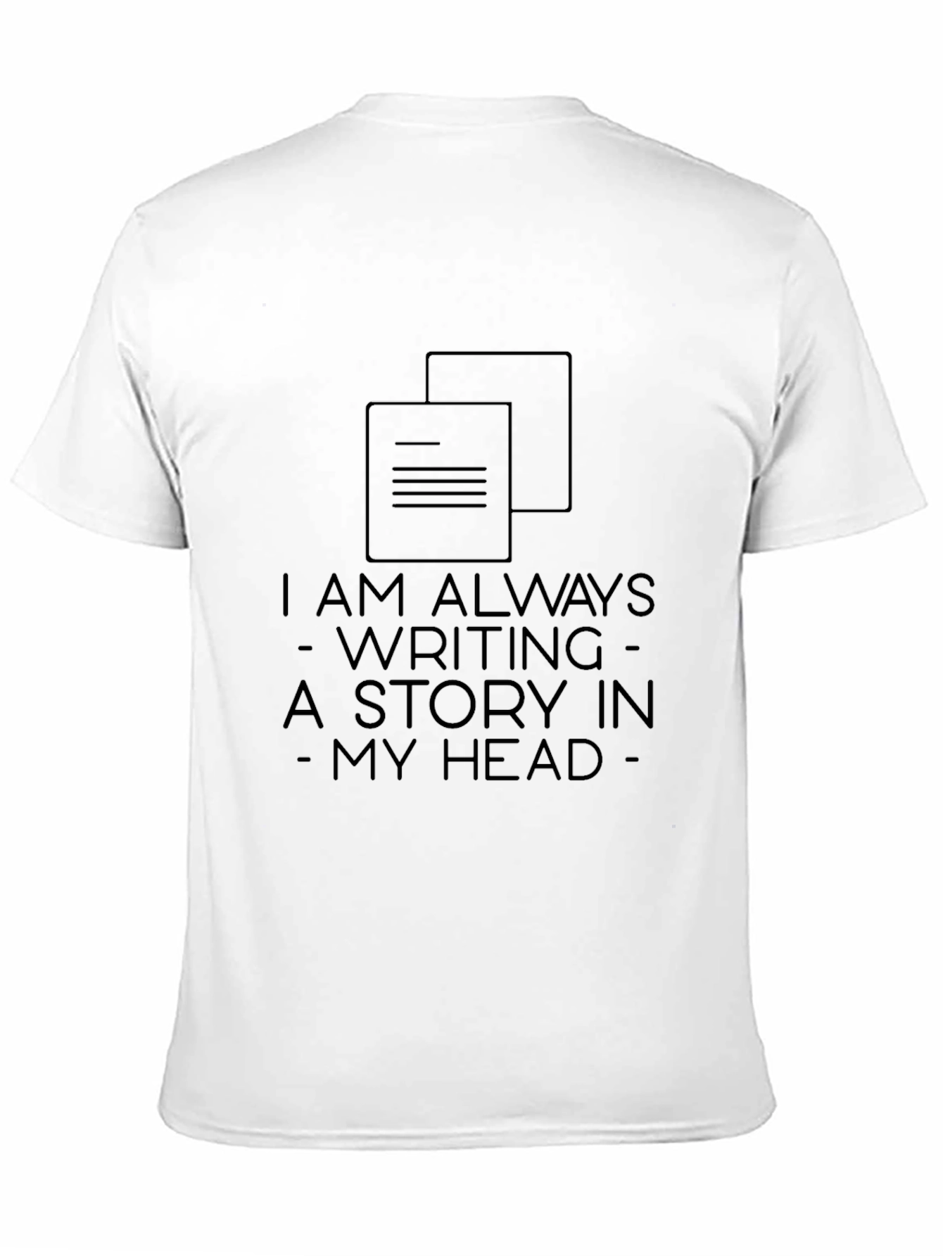 Always Writing Story Graphic Tee - Black