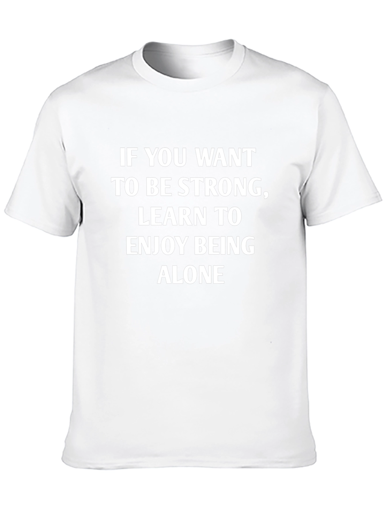 Strong Alone Black Graphic Tee