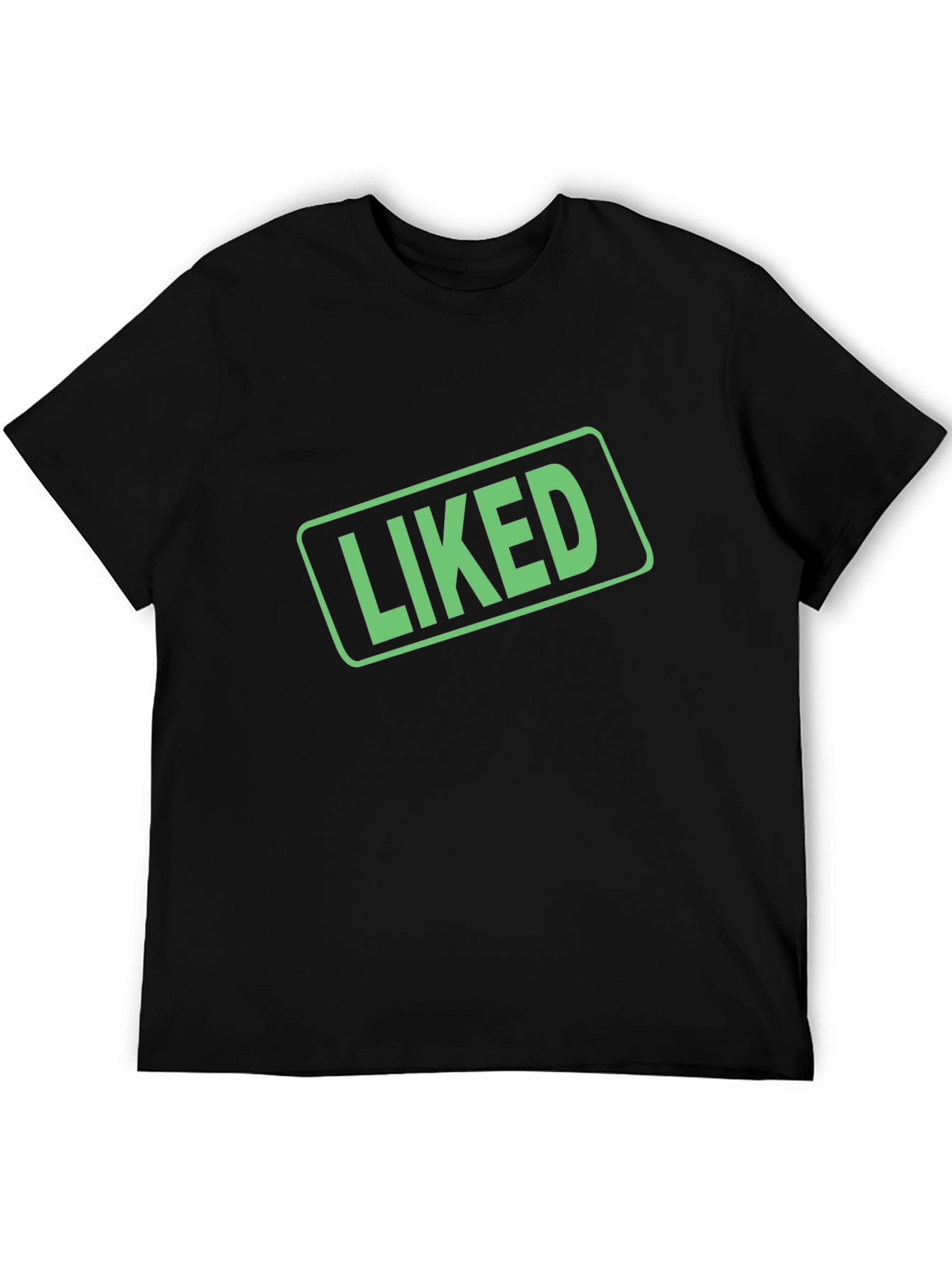 Liked Graphic Black T-Shirt - Trendy Casual Wear