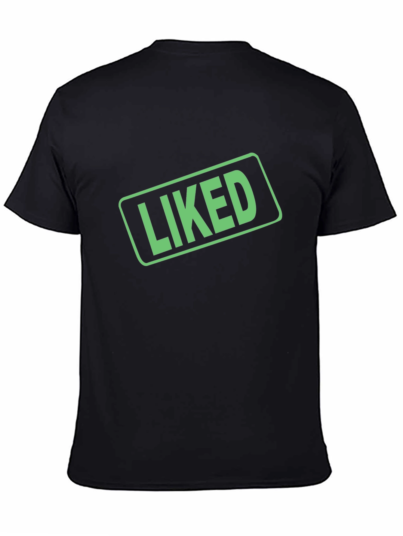 Liked Graphic Black T-Shirt - Trendy Casual Wear