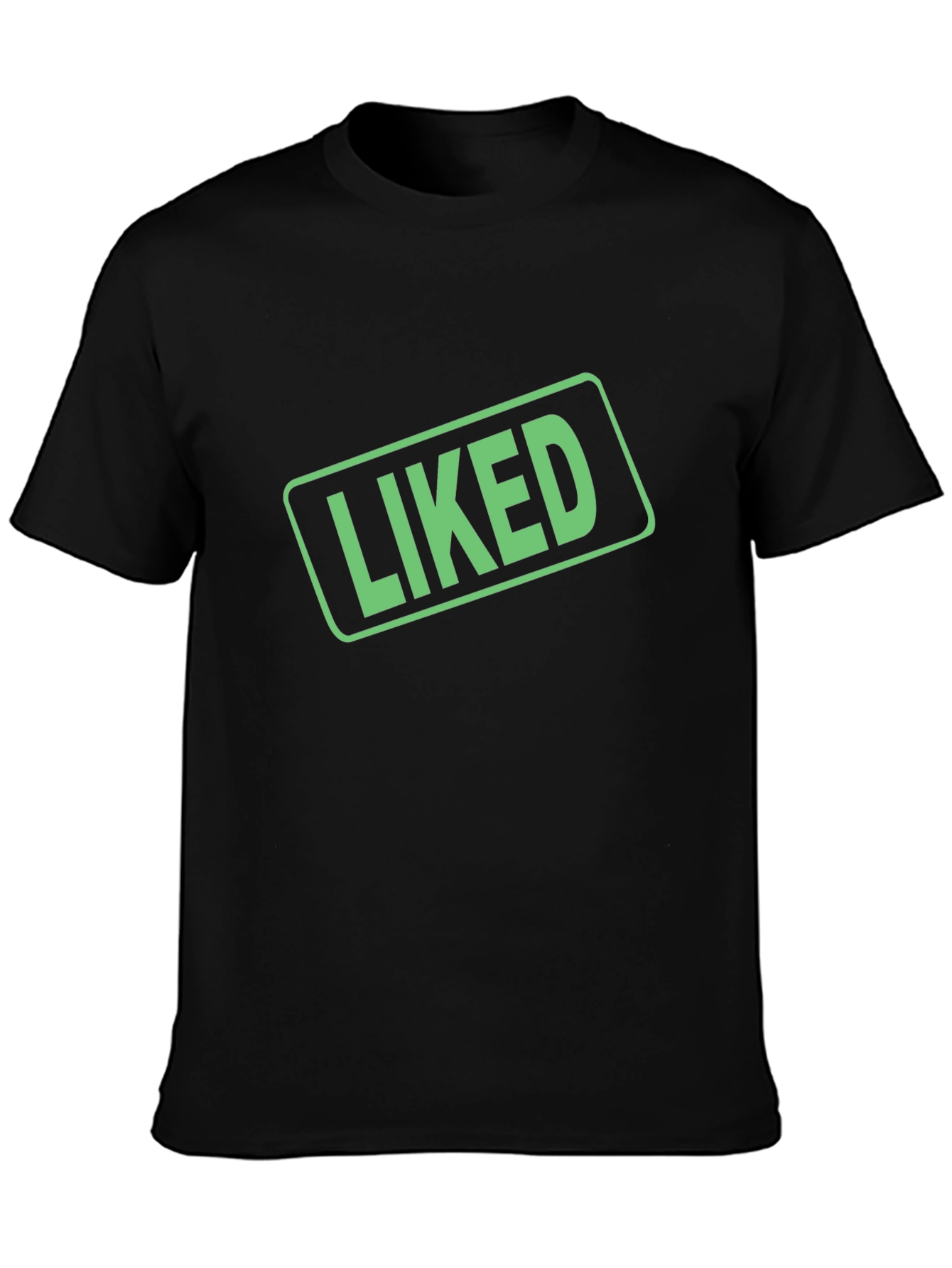 Liked Graphic Black T-Shirt - Trendy Casual Wear