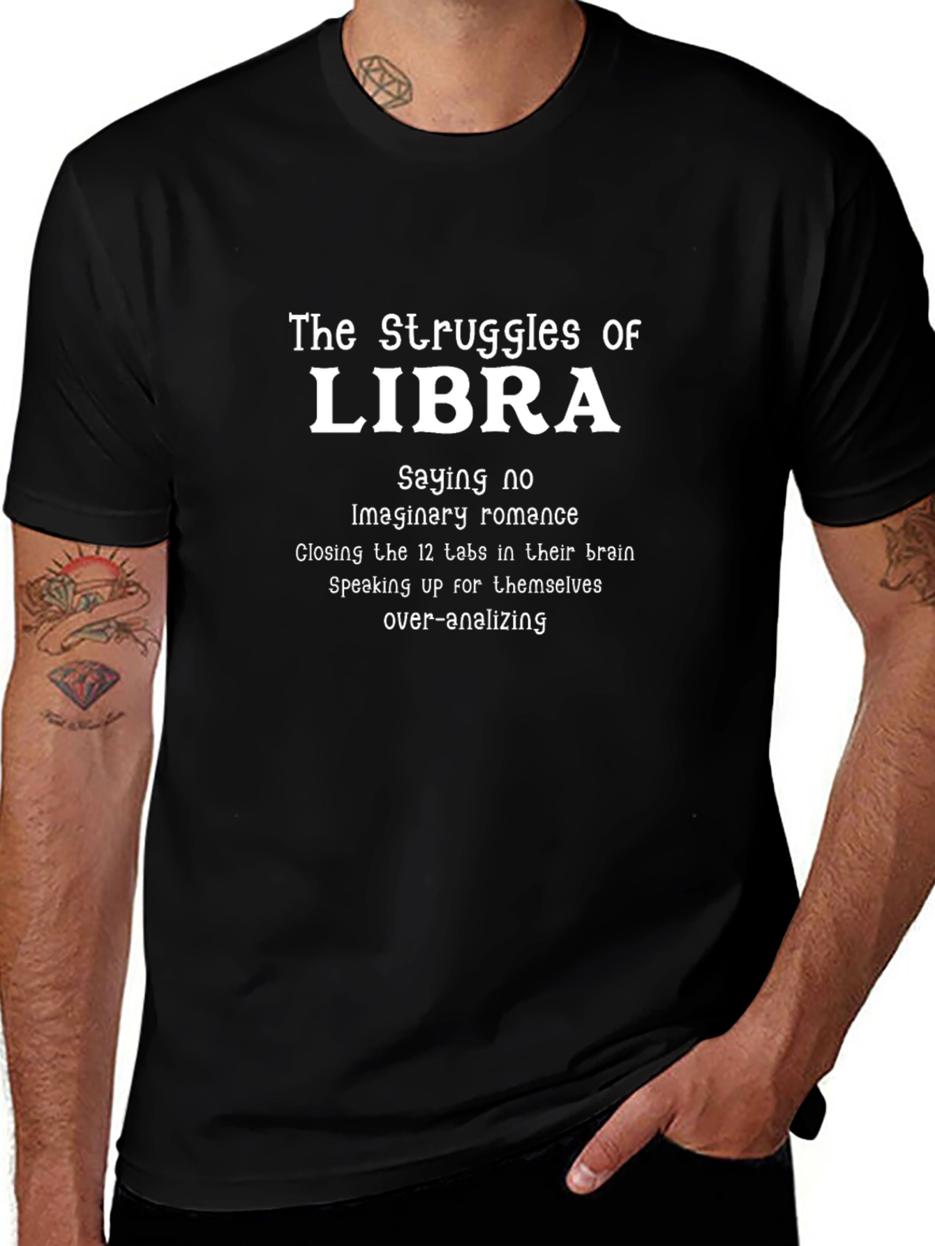 Libra Struggles T-Shirt - Zodiac Sign Tee