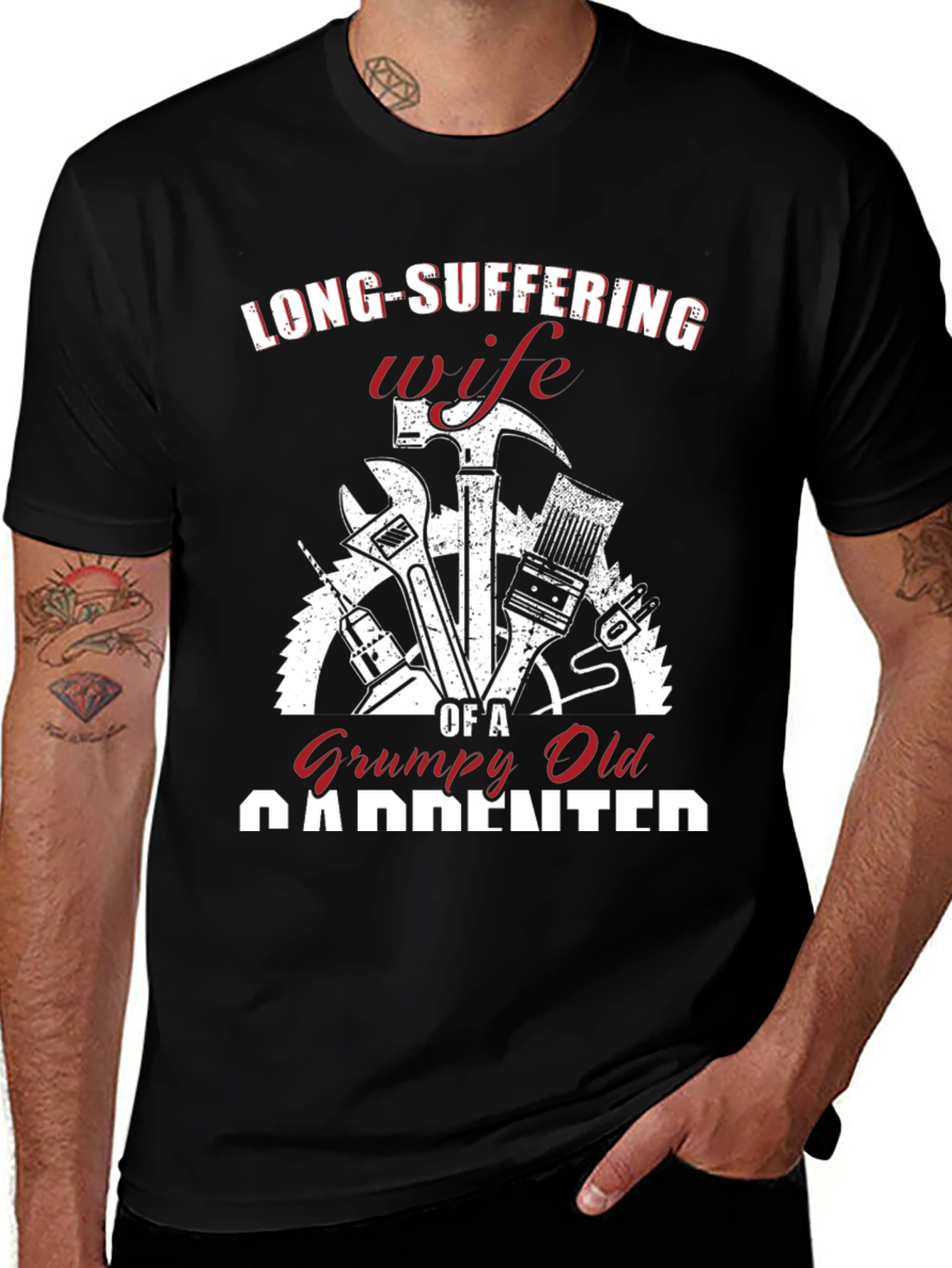 Grumpy Old Carpenter Wife T-Shirt