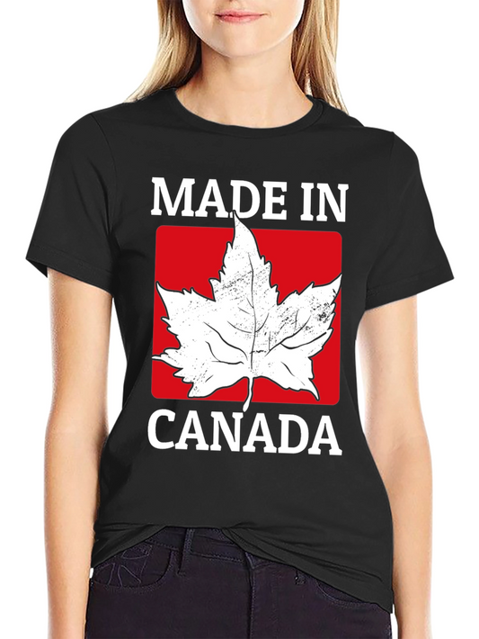 Made in Canada Maple Leaf Graphic T-Shirt