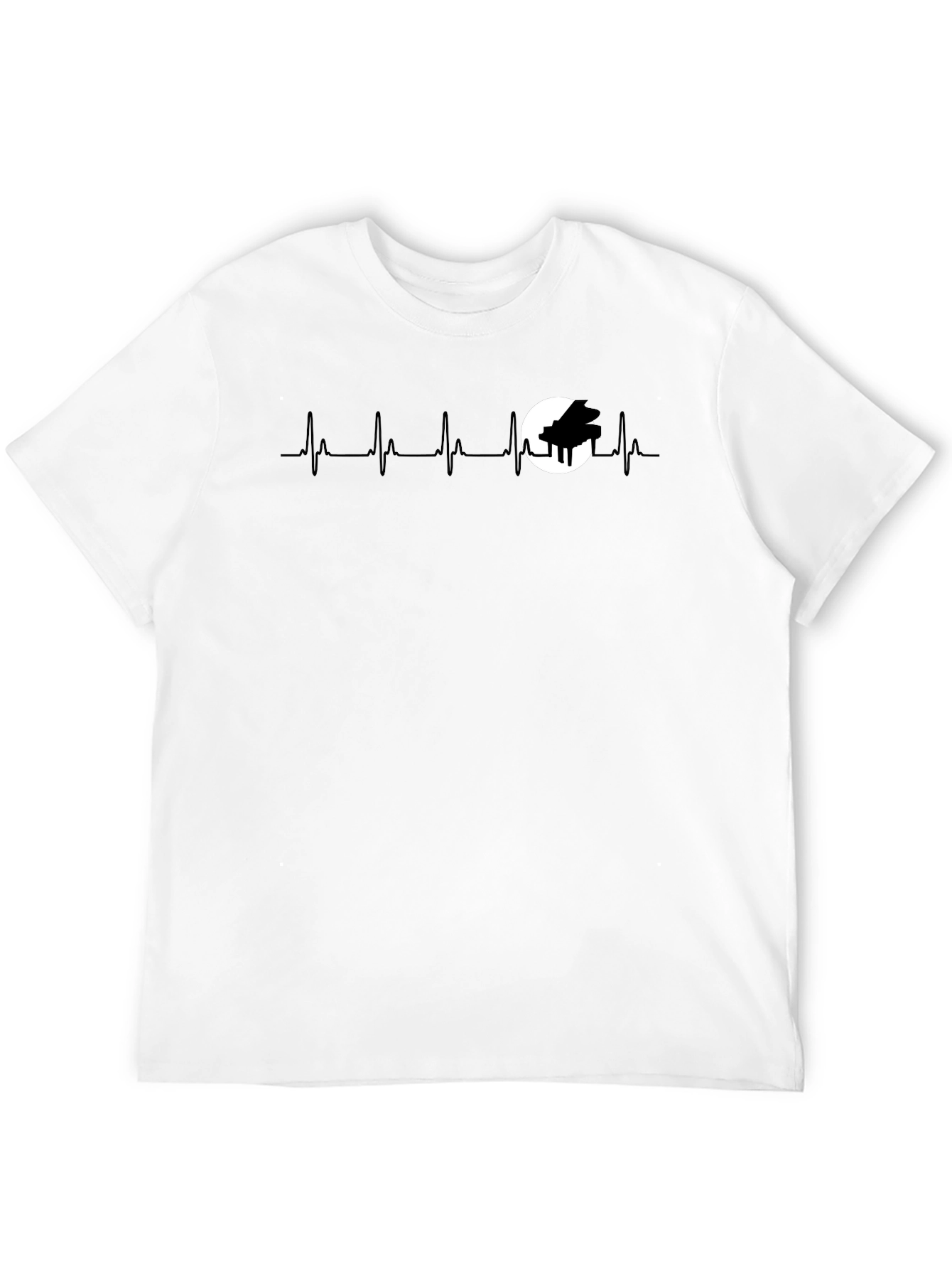 Piano Heartbeat T-Shirt - Musician Tee