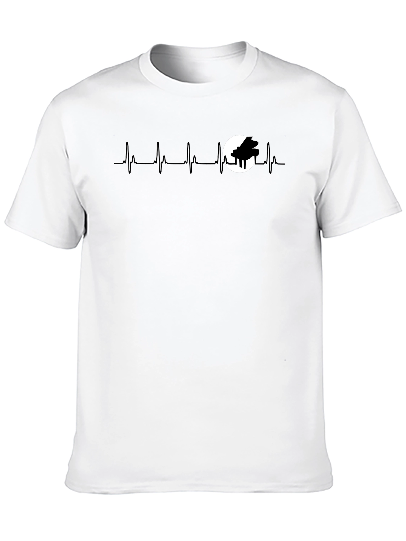 Piano Heartbeat T-Shirt - Musician Tee