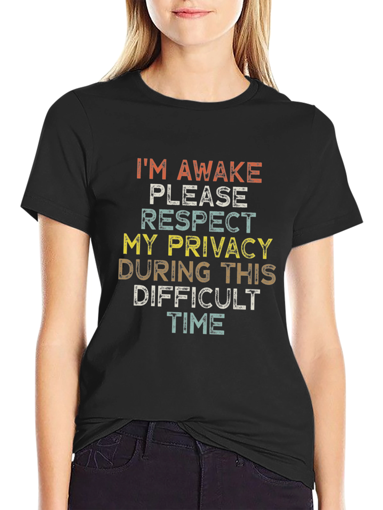Humorous Im Awake Graphic T-Shirt