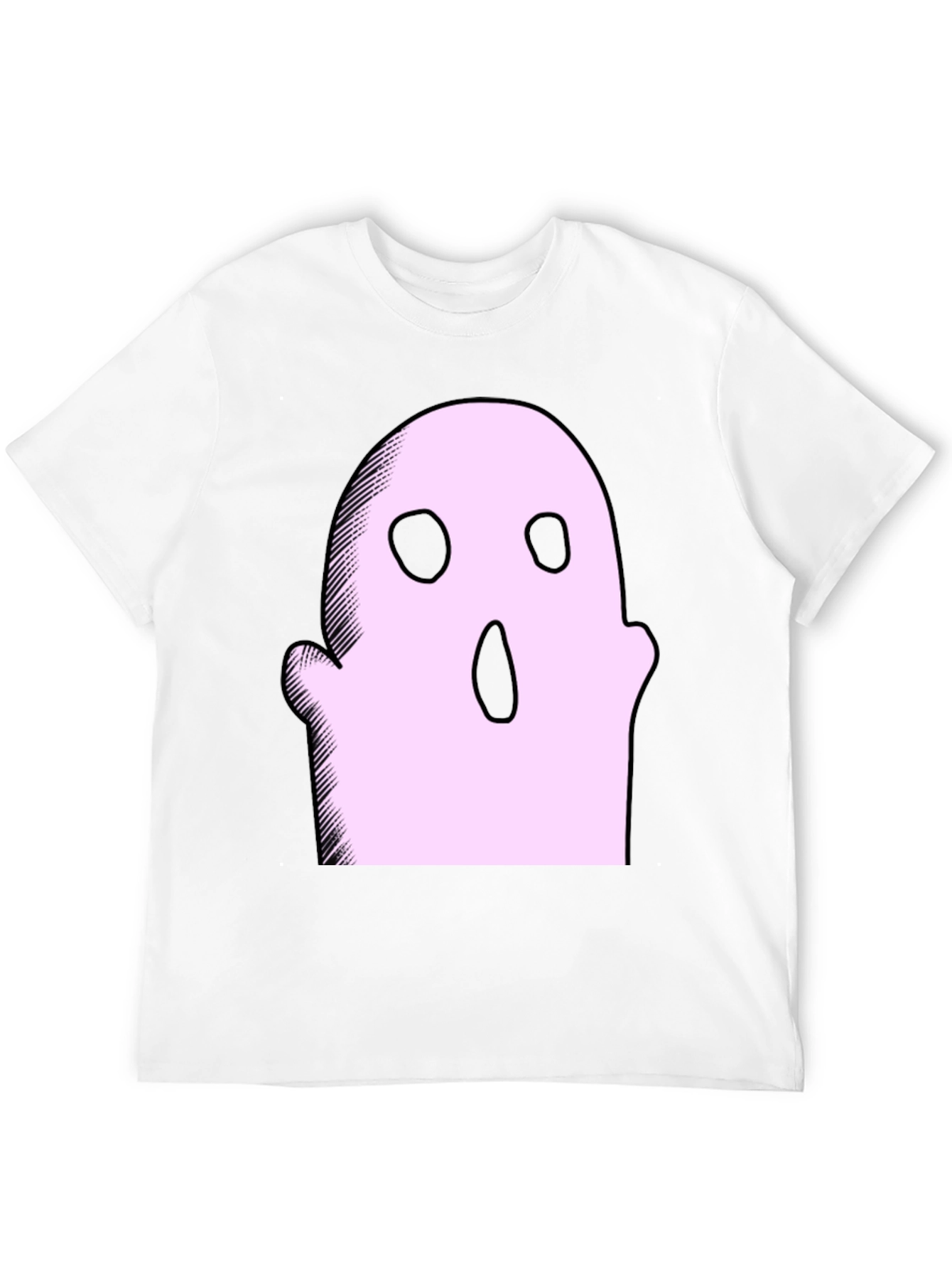 Spooky Ghost Graphic Tee - Halloween Style