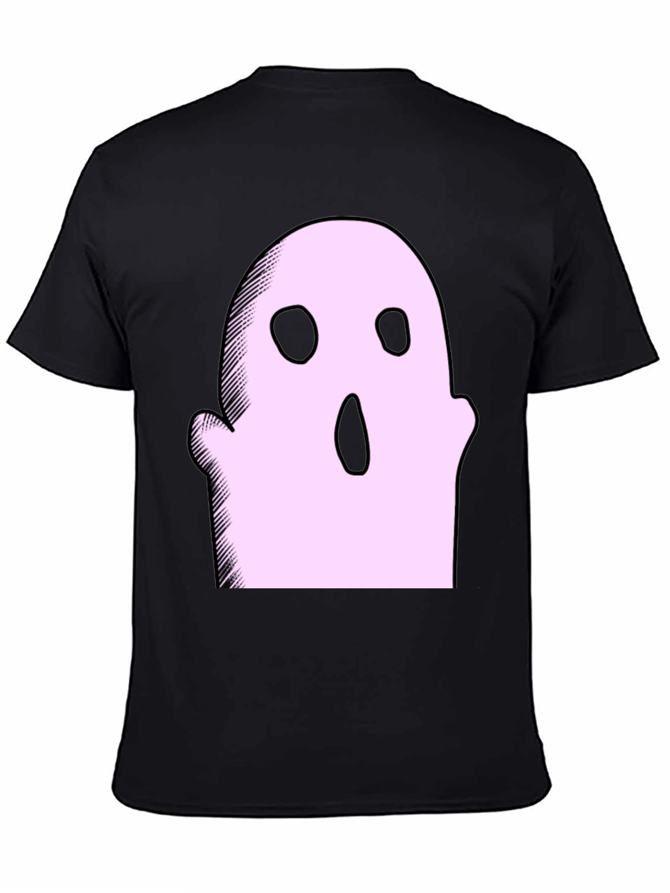 Spooky Ghost Graphic Tee - Halloween Style