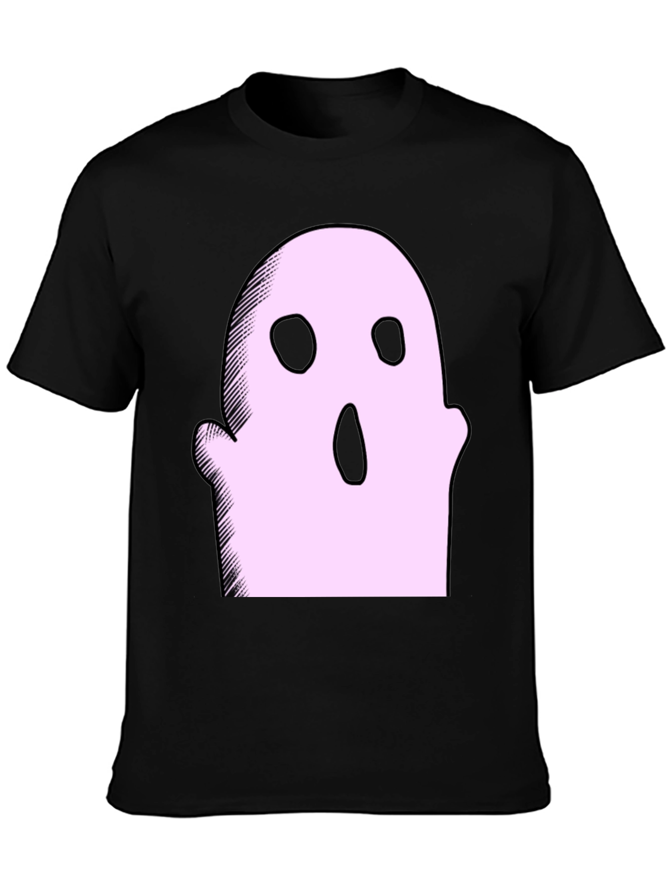 Spooky Ghost Graphic Tee - Halloween Style