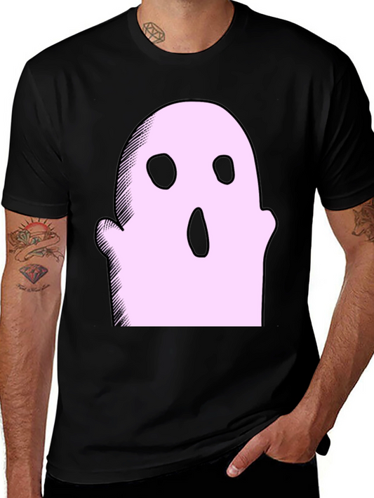 Spooky Ghost Graphic Tee - Halloween Style