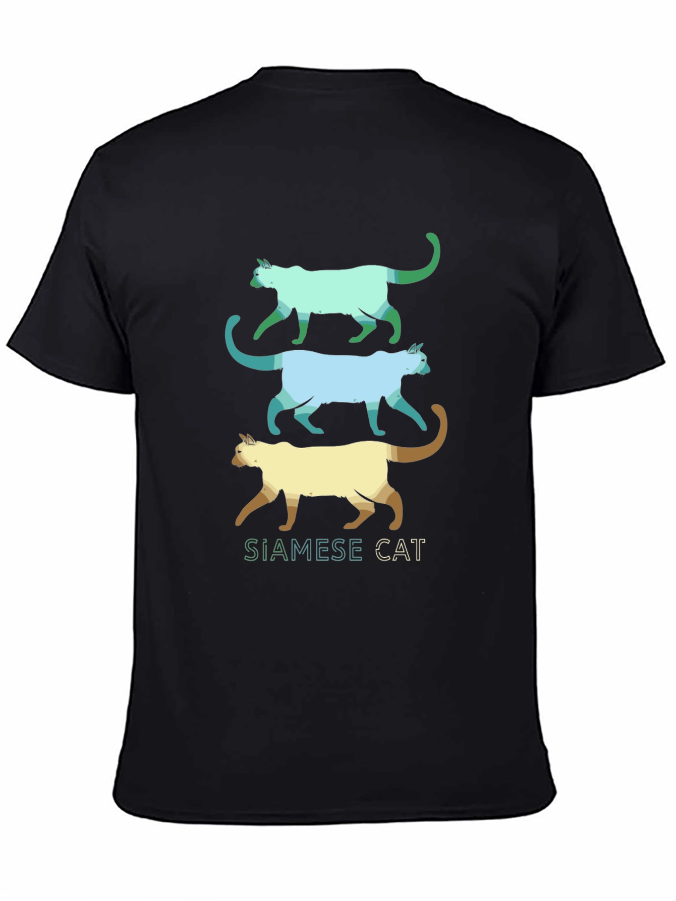 Siamese Cat T-Shirt - Cool Cat Design
