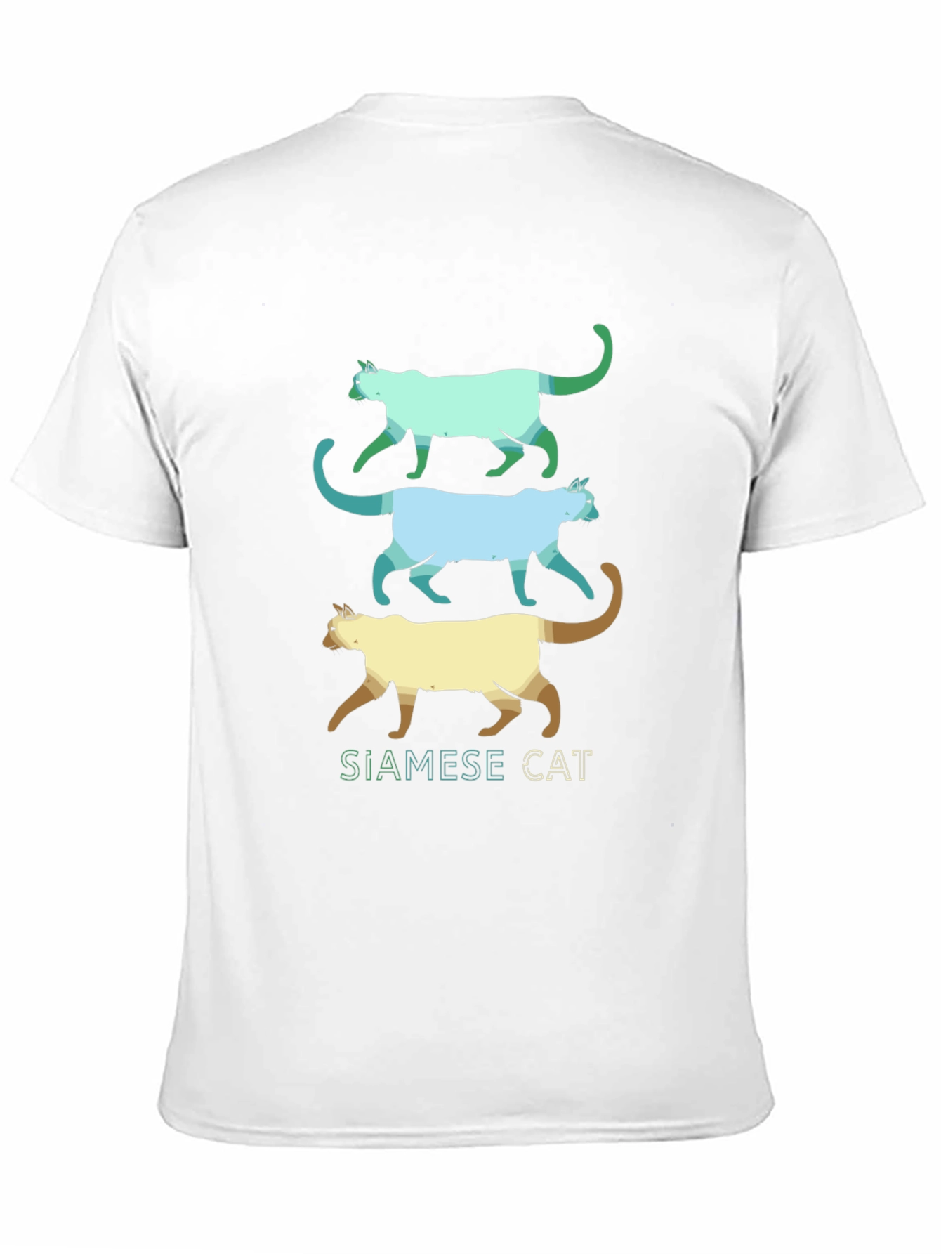 Siamese Cat T-Shirt - Cool Cat Design